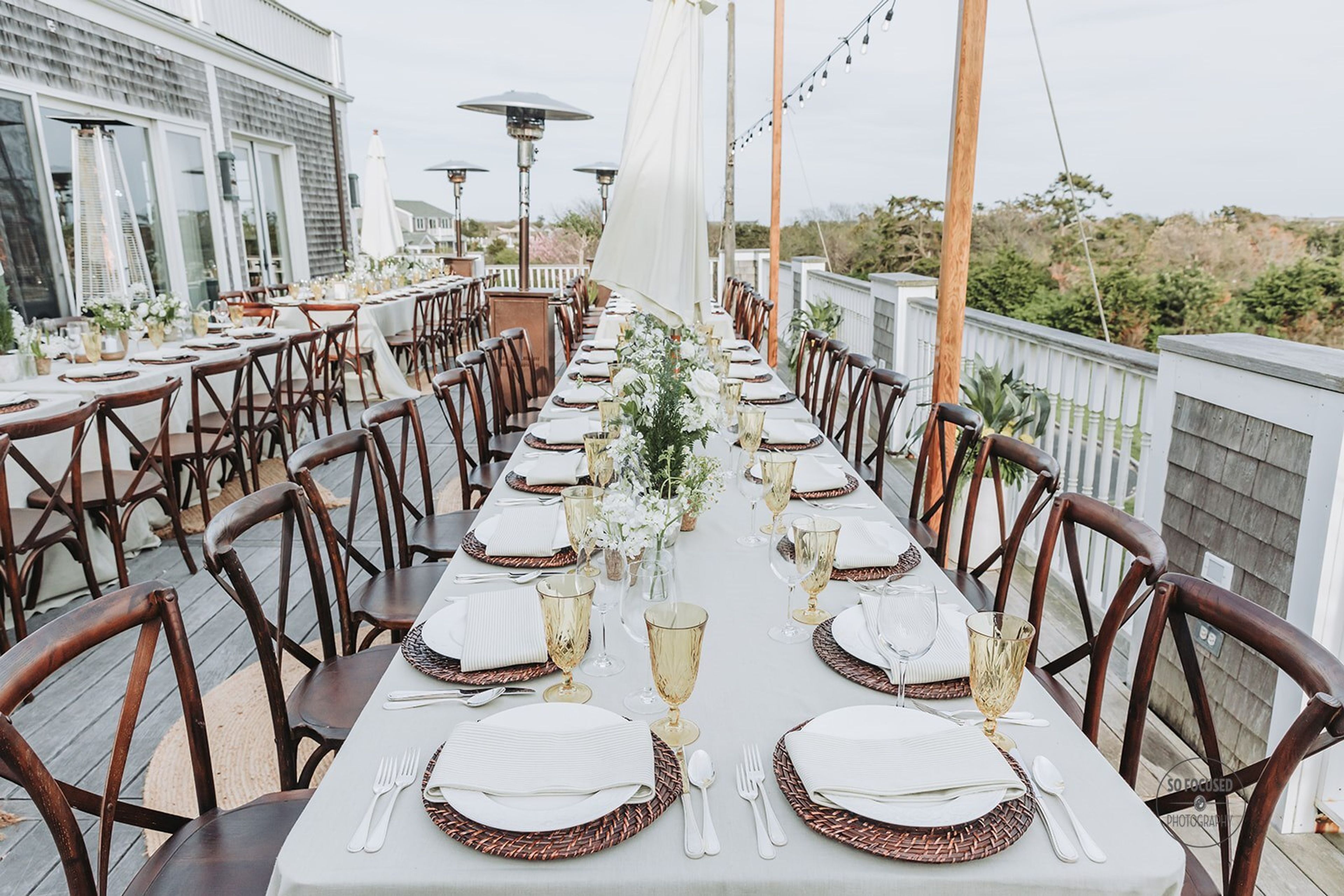 The Dunes Deck, an event space at Winnetu Oceanside Resort At South Beach Marthas Vineyard