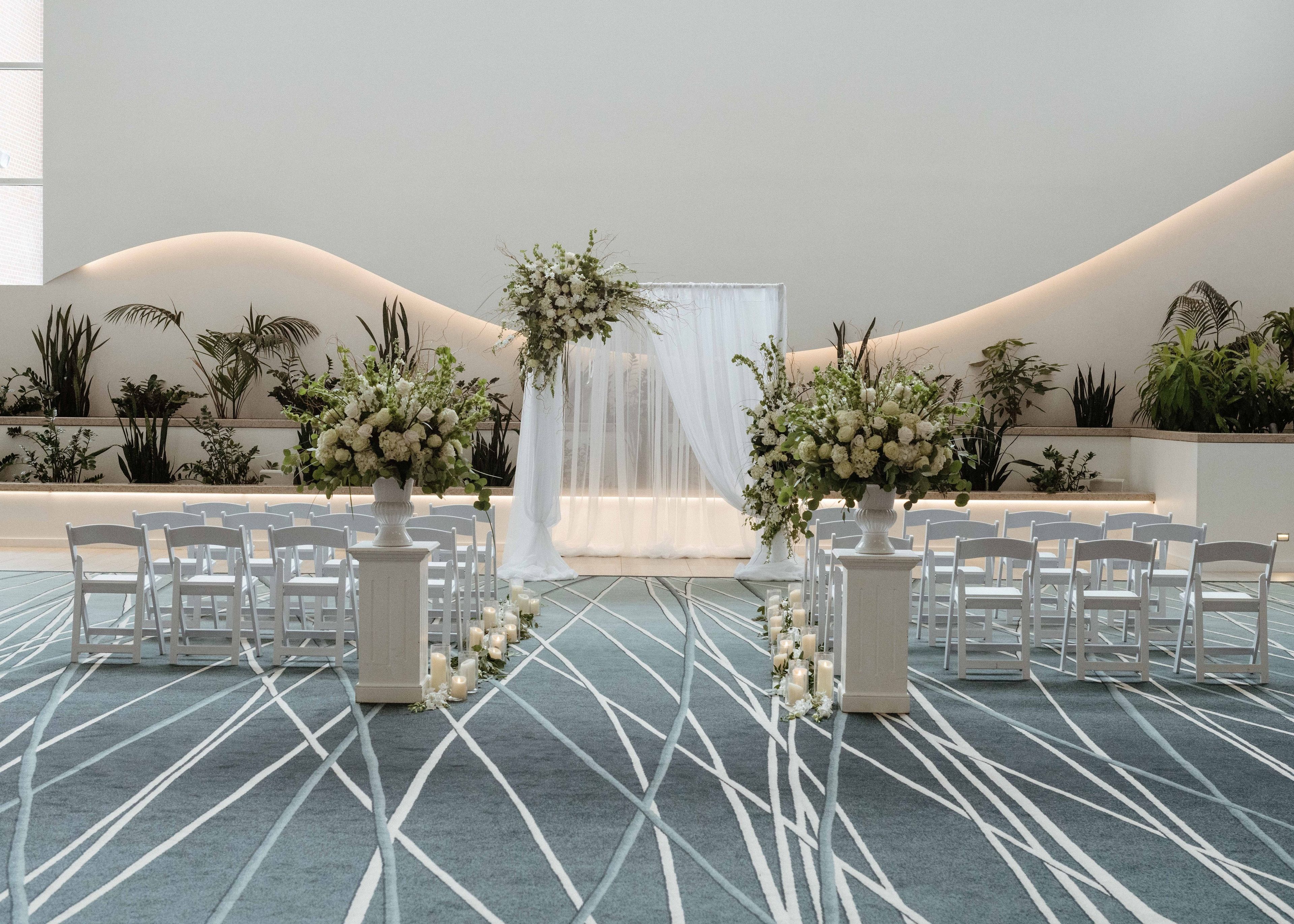 Soaring Atrium, an event space at Newport Marriott Hotel & Spa