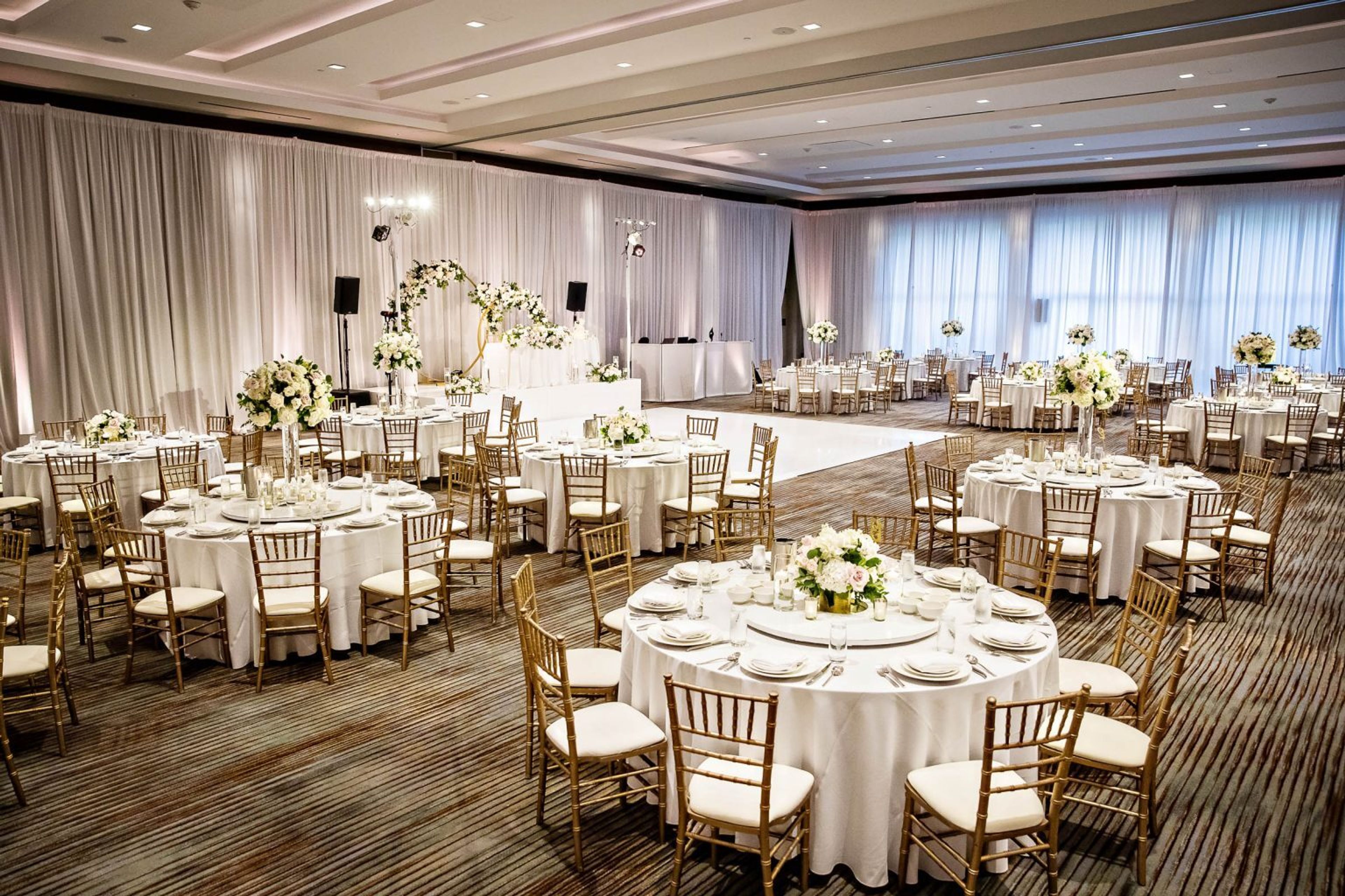 James Ballroom, an event space at Marriott Irvine Spectrum