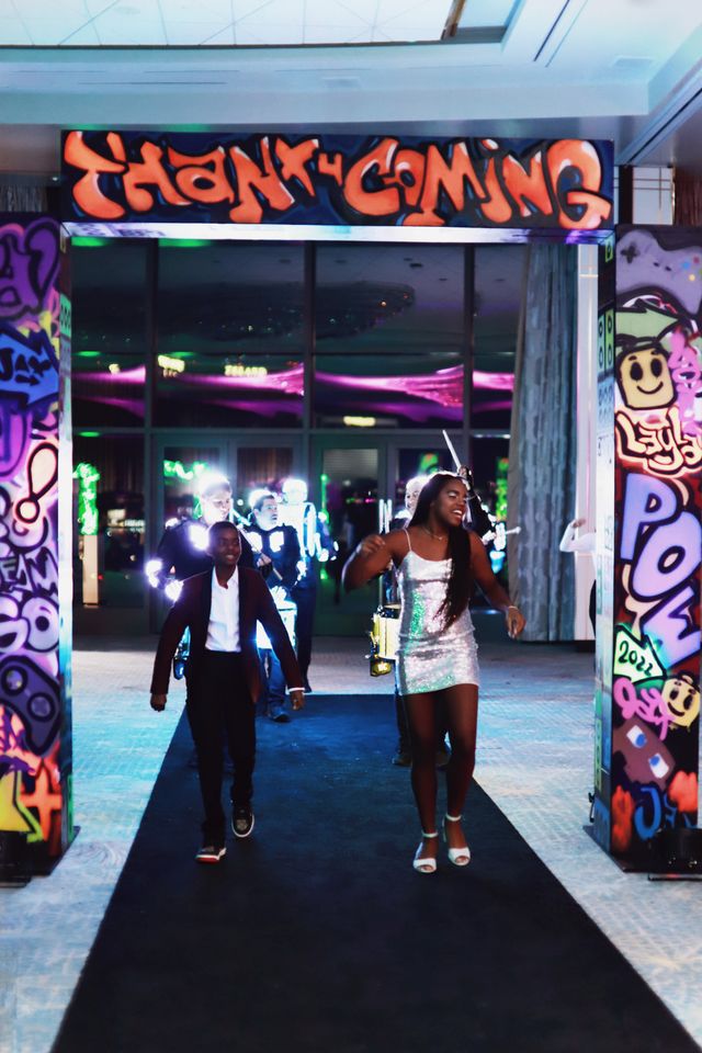 Featured photo from Neon Fantasy Came to Life for this B'nai Mitzvah at the Resorts World Las Vegas