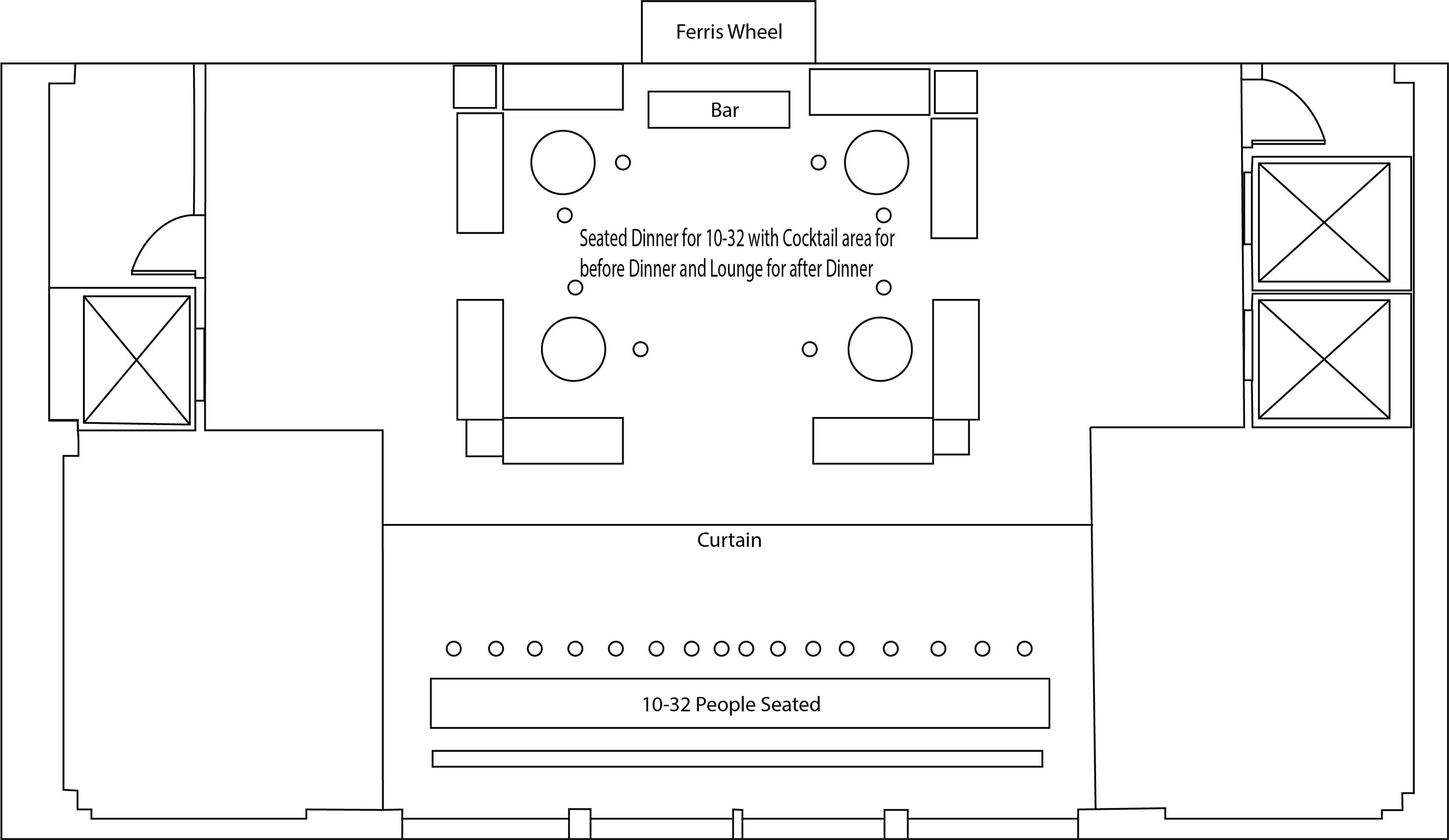 Small Seated Dinner with Lounge Setting, an event space at Carton House