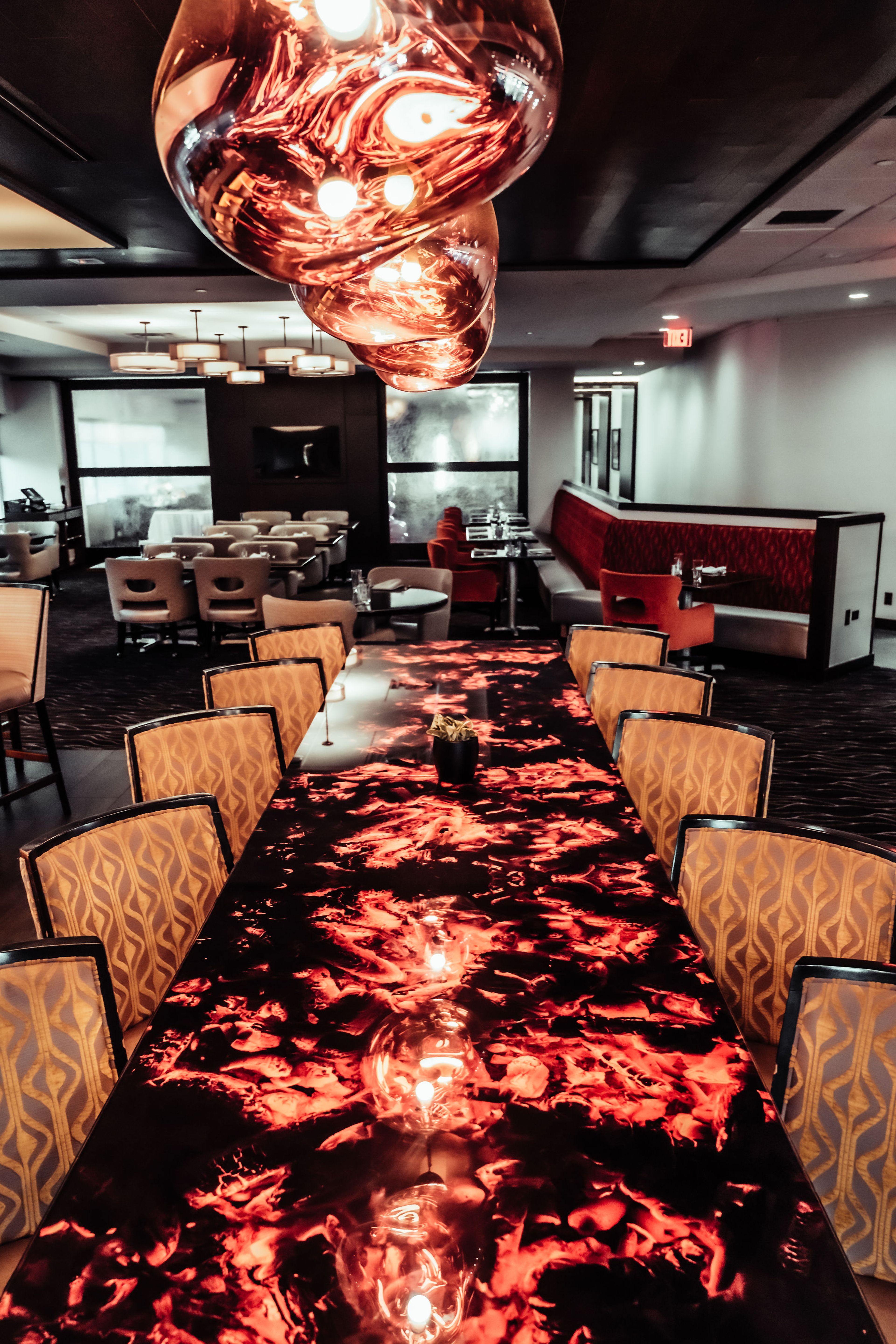 Hearth Bar and Lounge, an event space at Rivers Club