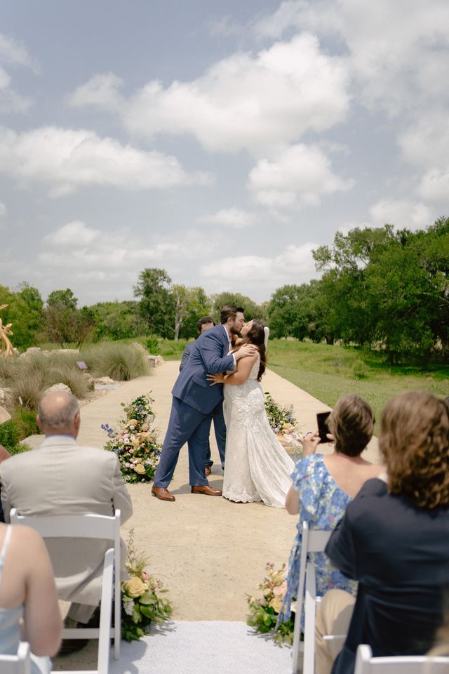 Featured photo from Blushing Blue Wedding at the Houston Botanic Garden in Houston, TX
