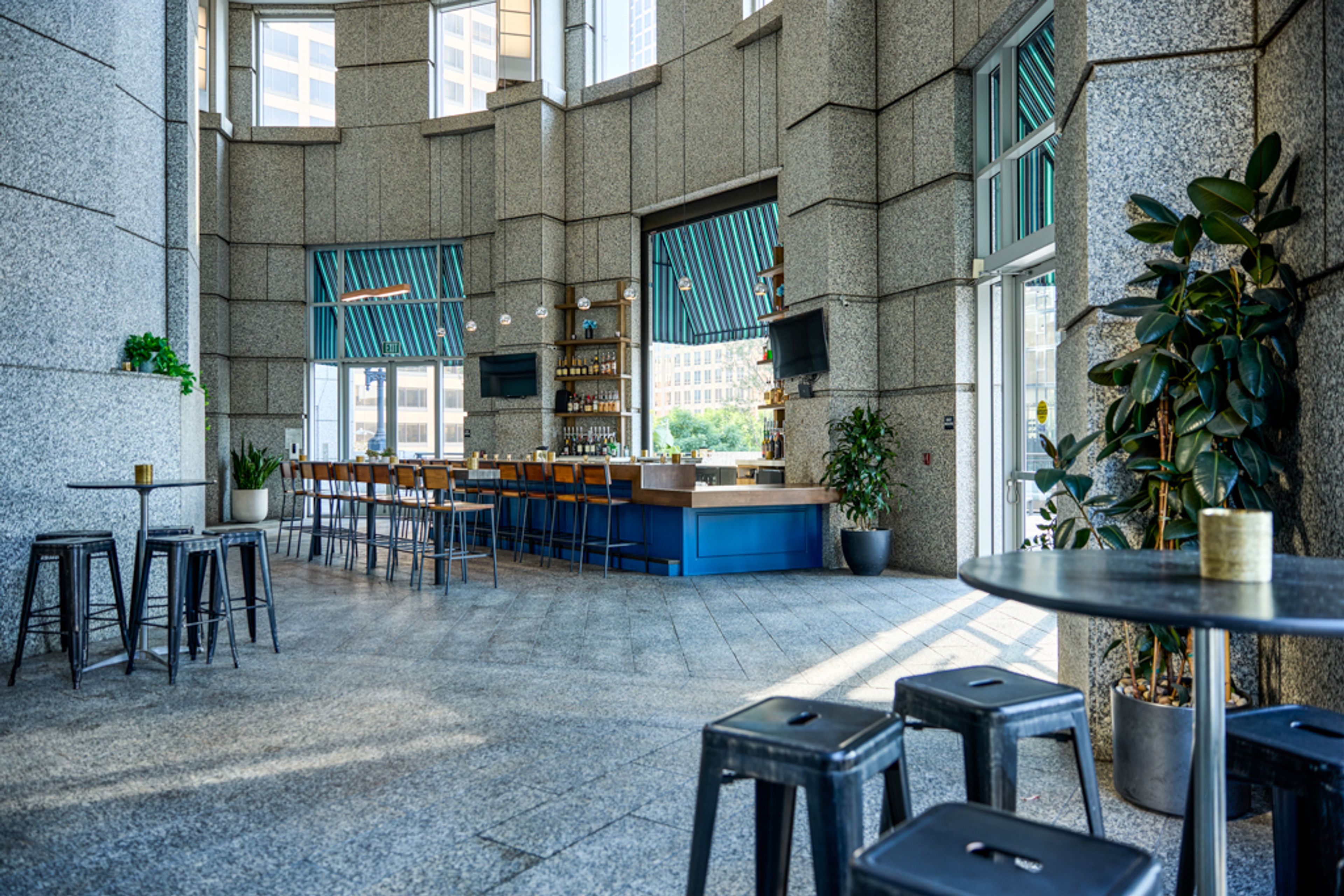 Indoor Bar, an event space at Harbor House LA