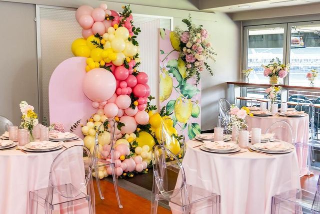 Featured photo from Pink & Lemon Themed Baby Shower for 6 of the NY METS wives