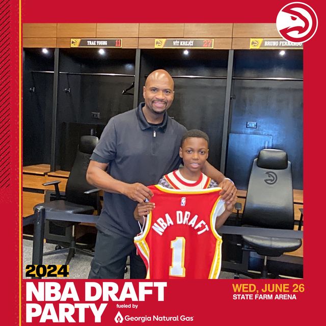 Featured photo from ATL Hawks Draft Night 2024
