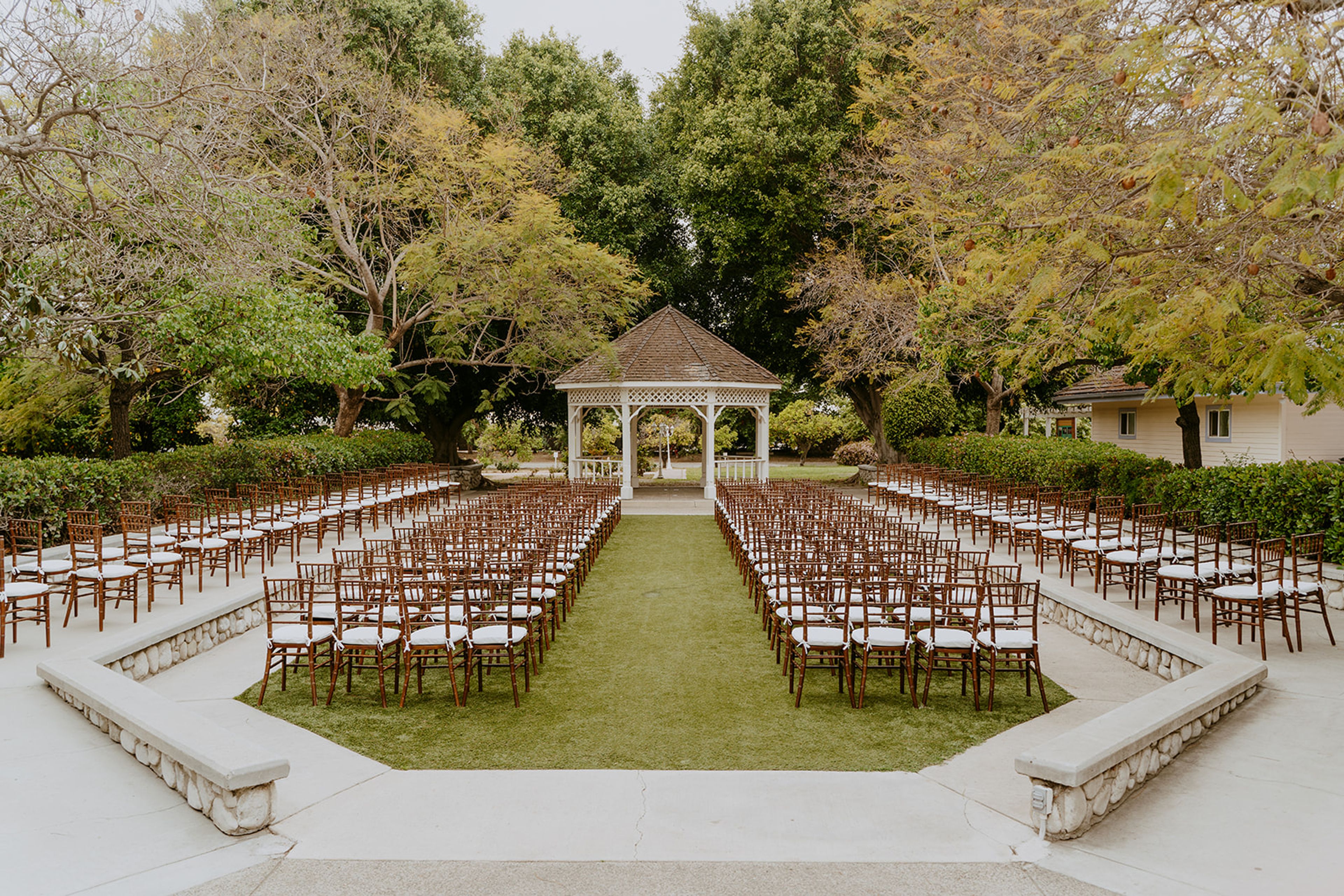 Gazebo Ceremony Space and Wedding Lawn, an event space at Heritage Museum of Orange County