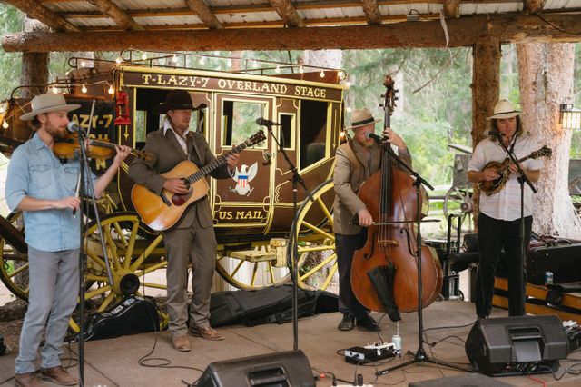 Featured photo from Wedding Rehearsal Dinner with Country Casual Western Whimsical Romantic Vibes On The Chuckwagon Grounds at T-Lazy-7 Ranch in Aspen, CO