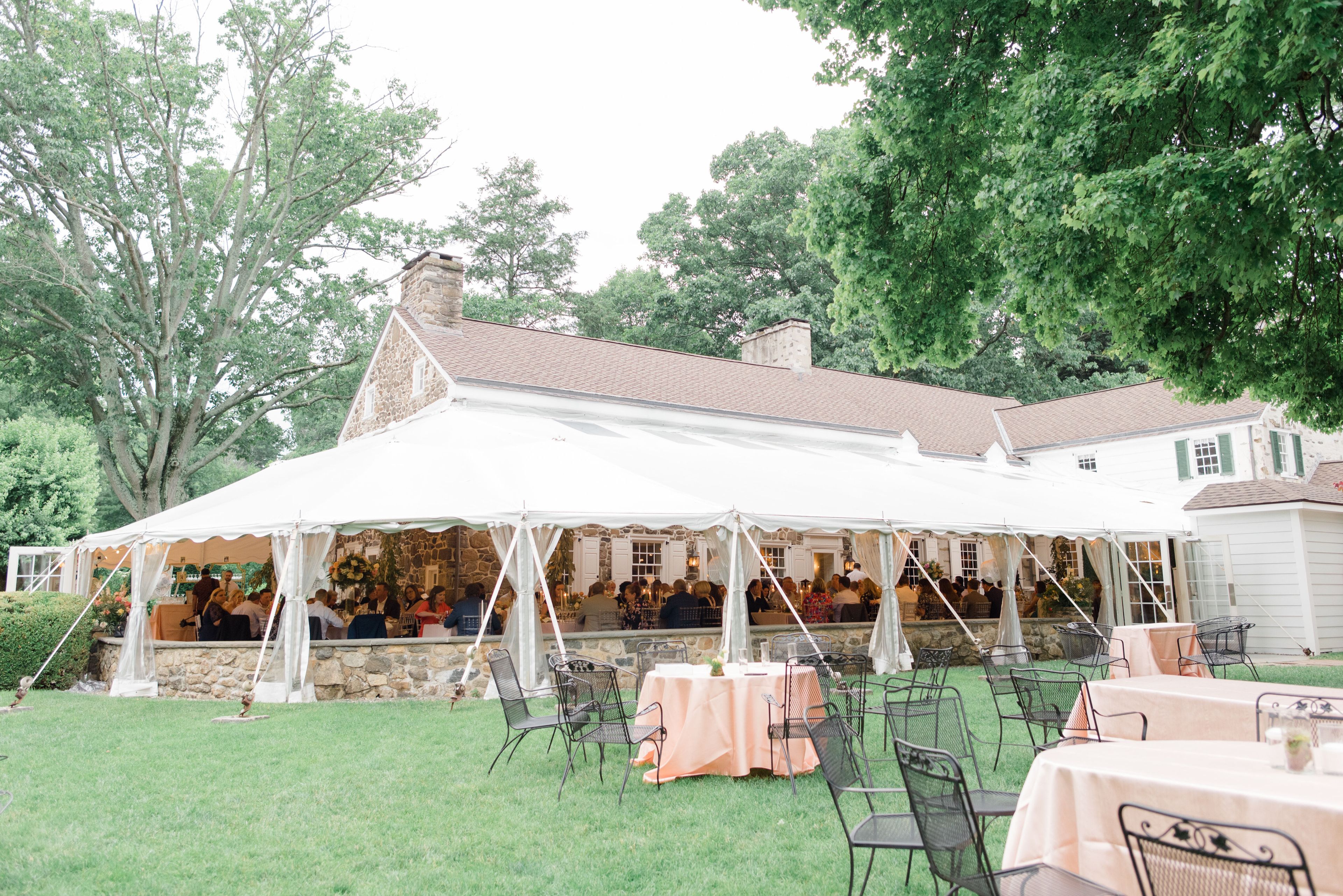 Tent for Reception, an event space at Appleford Estate