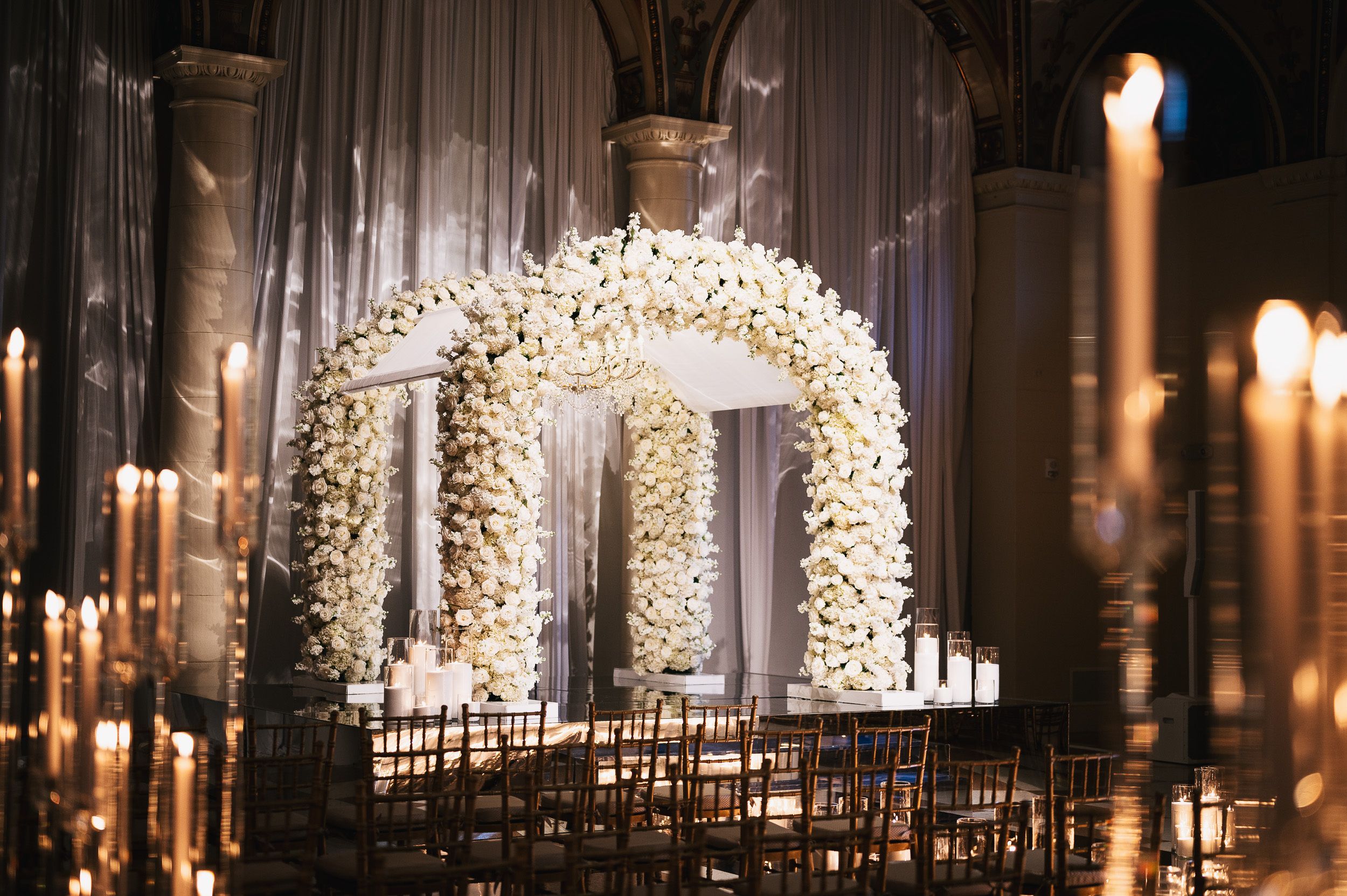 1000 Candles for the Lux Wedding at The Breakers Palm Beach | Lova