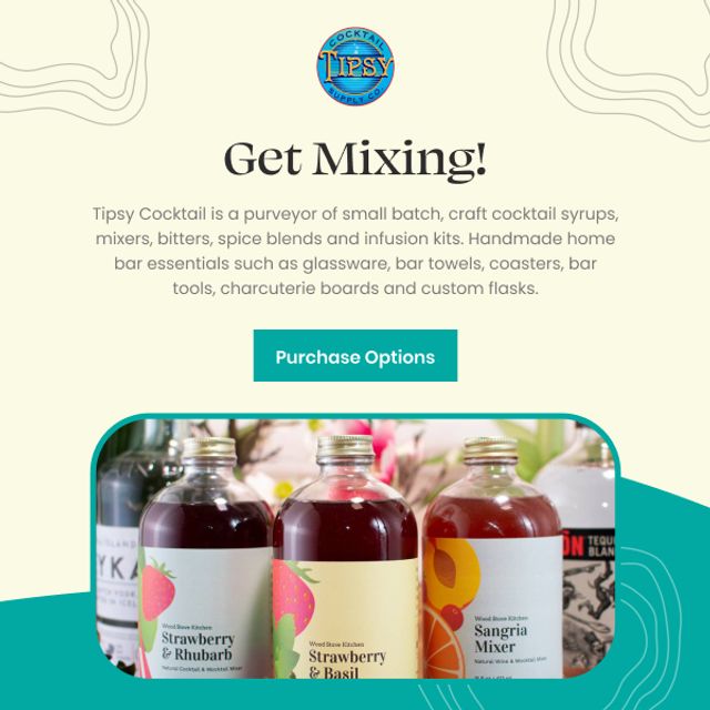 Featured photo from Tipsy Cocktail Supply