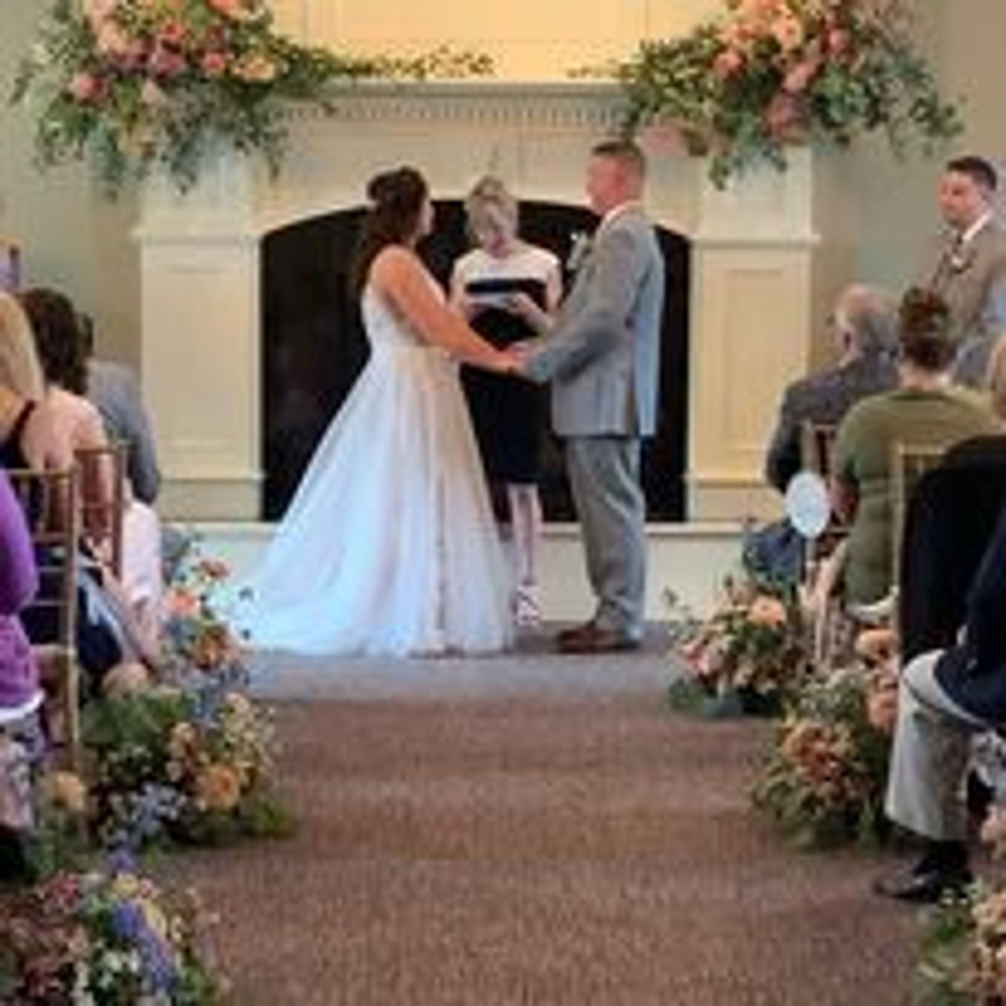 Fireside Room, an event space at Groveland Fairways