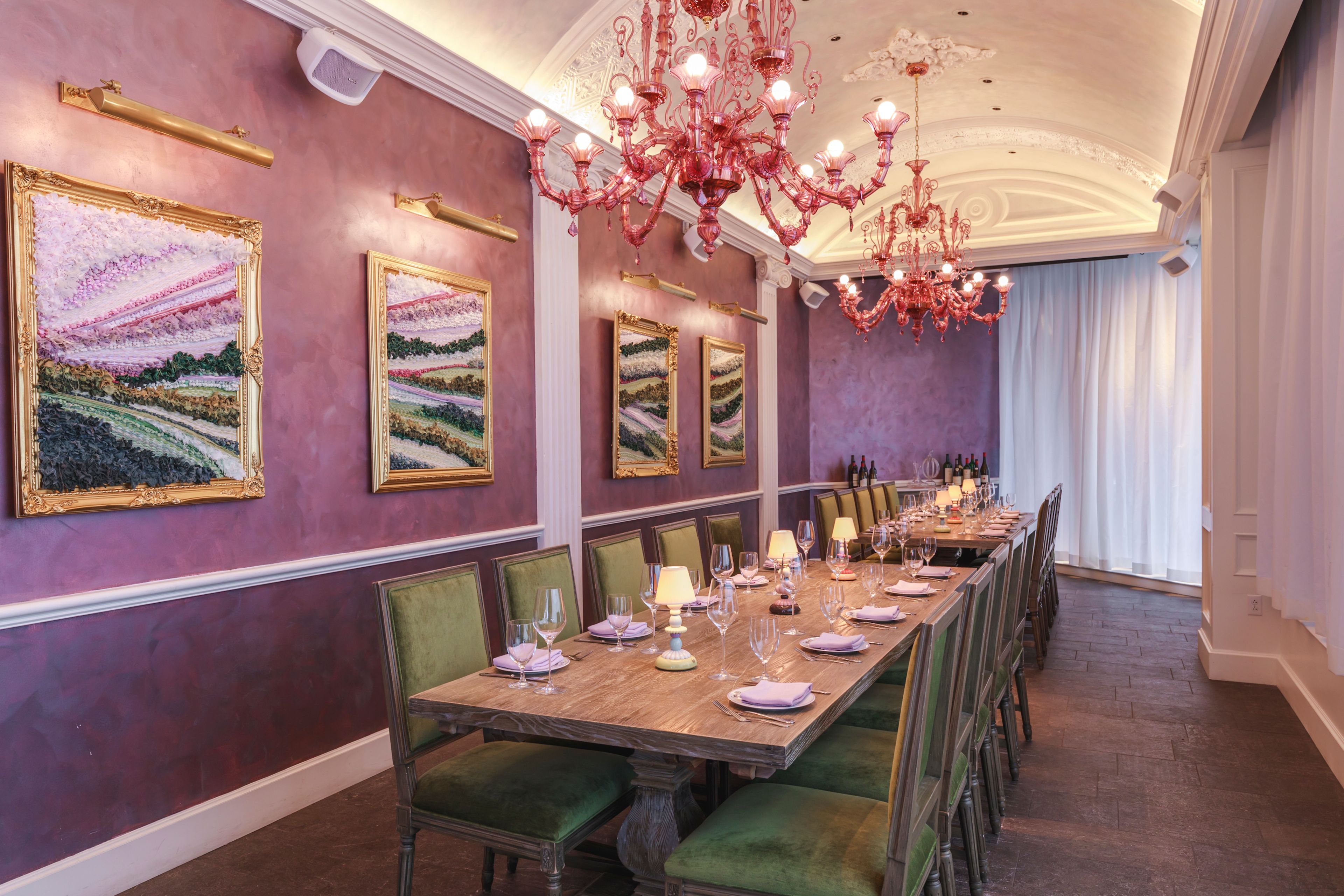 Coquette Private Dining Room, an event space at Omni Boston Hotel at the Seaport