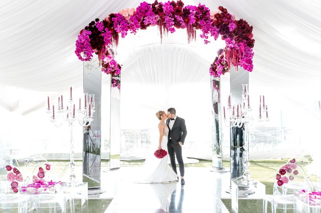 Featured photo from Purple & White West Hollywood Wedding