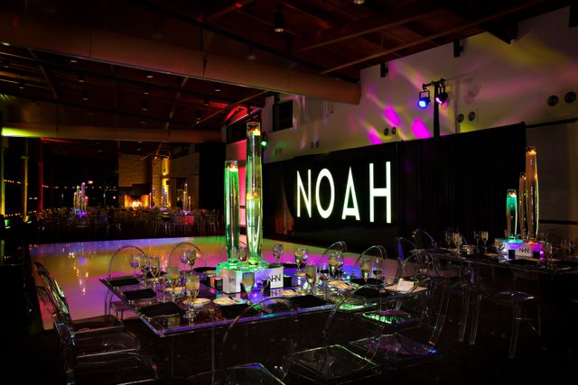 Featured photo from Noah's Neon Bar Mitzvah