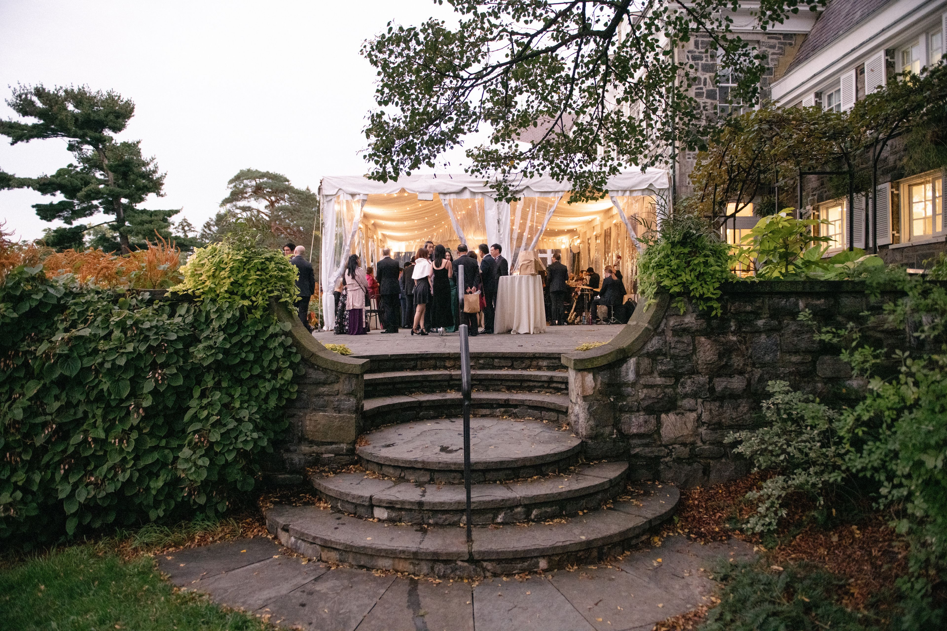 Kate French Terrace, an event space at Wave Hill