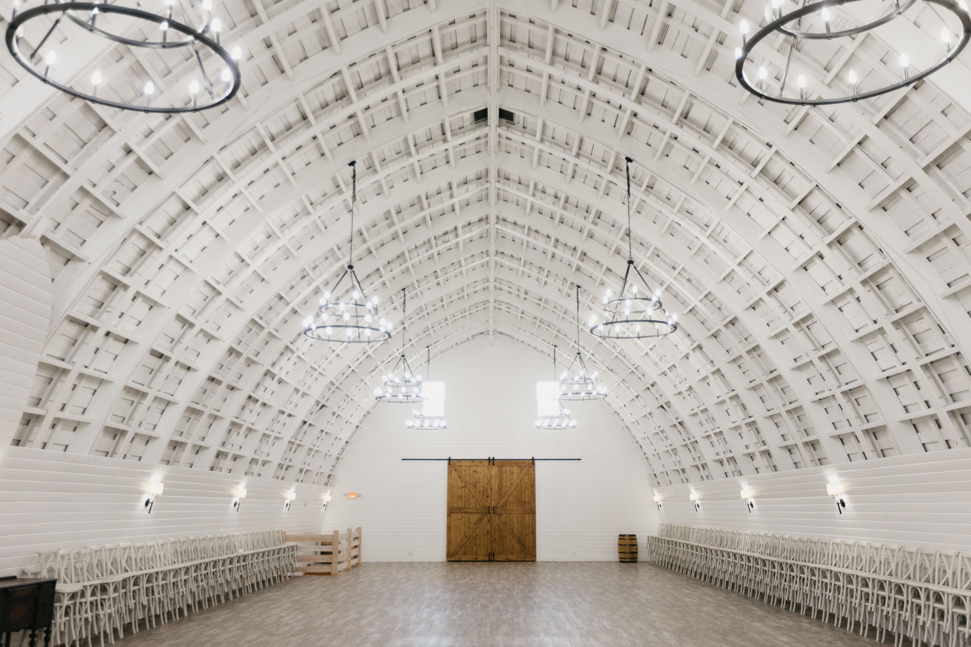 Upper Barn, an event space at Fiddlers Bluff