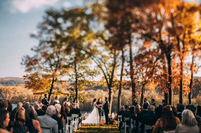 Featured photo from A romantic outdoor wedding ceremony overlooking the Connecticut River on a perfect Fall day
