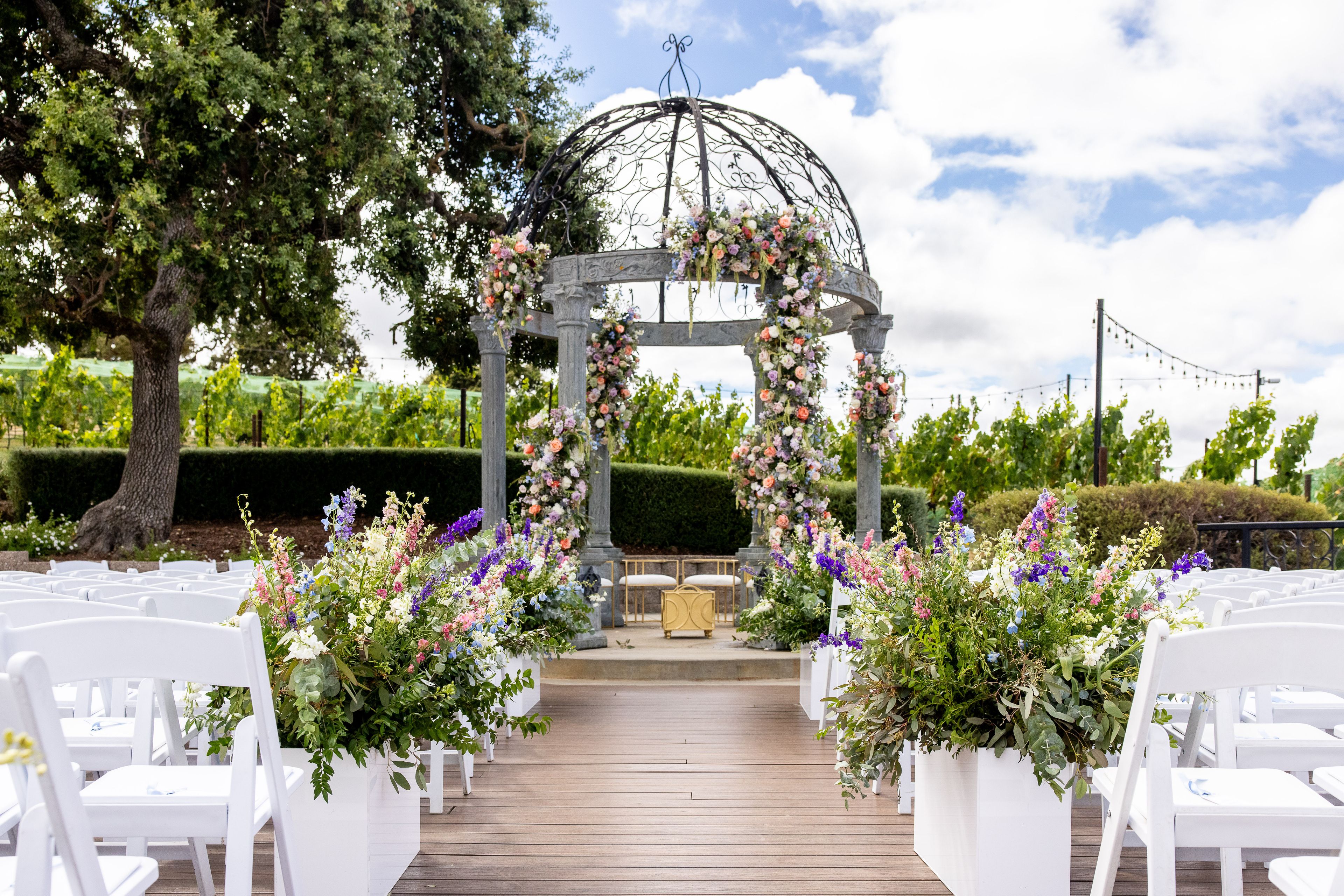 Vineyard Deck, an event space at The Meritage Resort and Spa, Napa