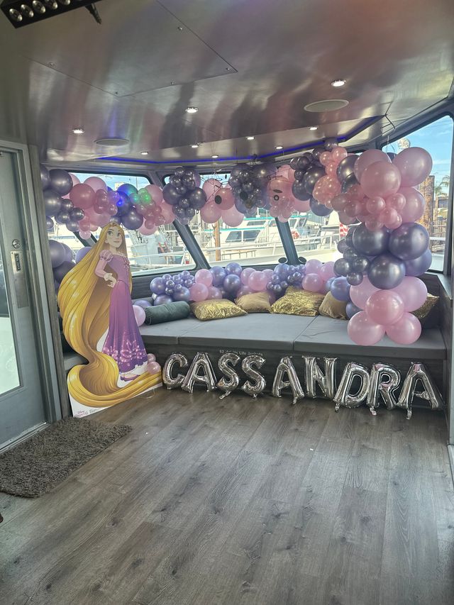 Featured photo from Disney Tangled theme Yacht Party