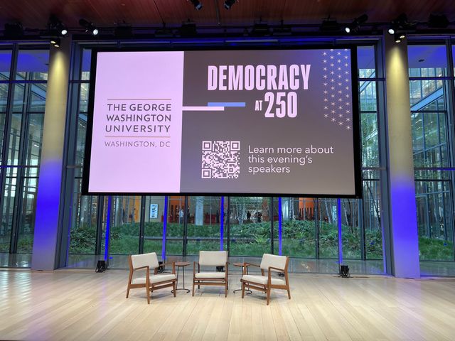 Featured photo from This Dynamic Conference in Manhattan Featured Striking Production Design and Large-Scale Panels