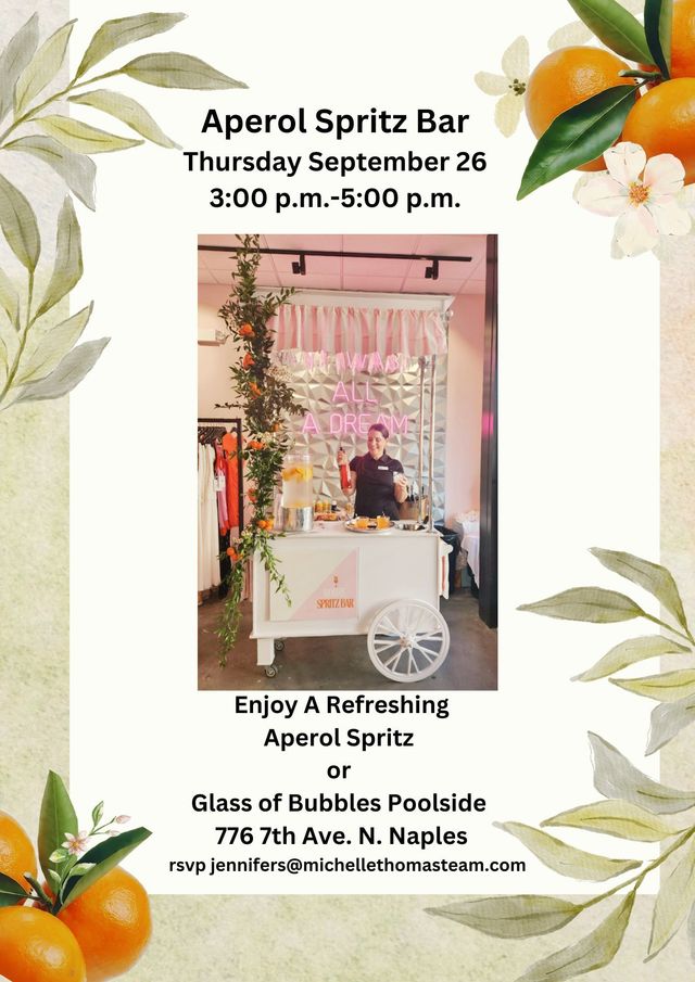 Featured photo from Aperol Spritz Champagne Cart