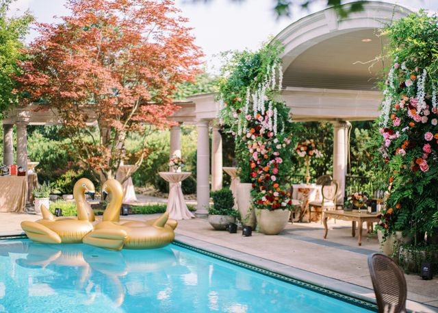 Featured photo from Experience the Chic Elegance of This Poolside Welcome Party