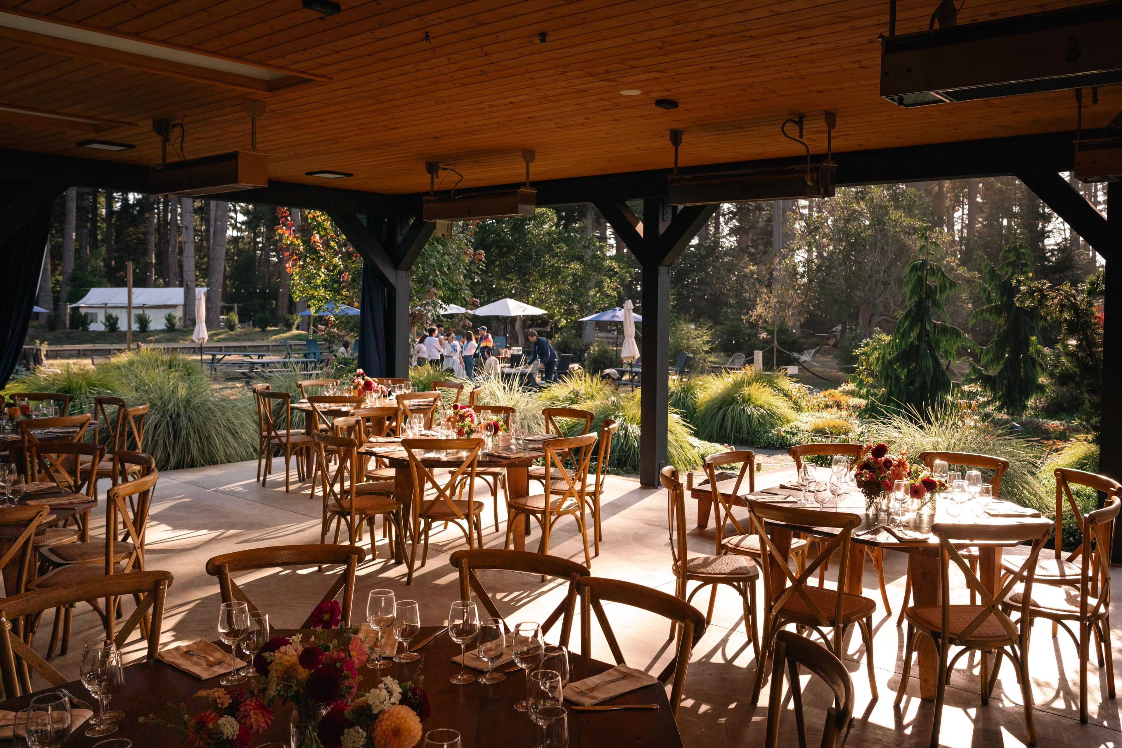 Meadow Commons Dining Space, an event space at Mendocino Grove
