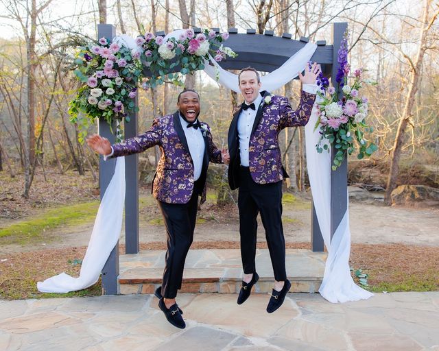 Featured photo from Outdoor Ceremony Purple Reception