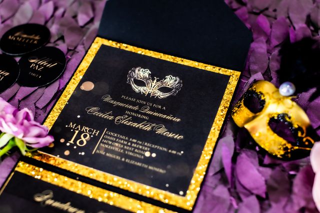 Featured photo from Masquerade Inspired Quinceanera Styled Shoot