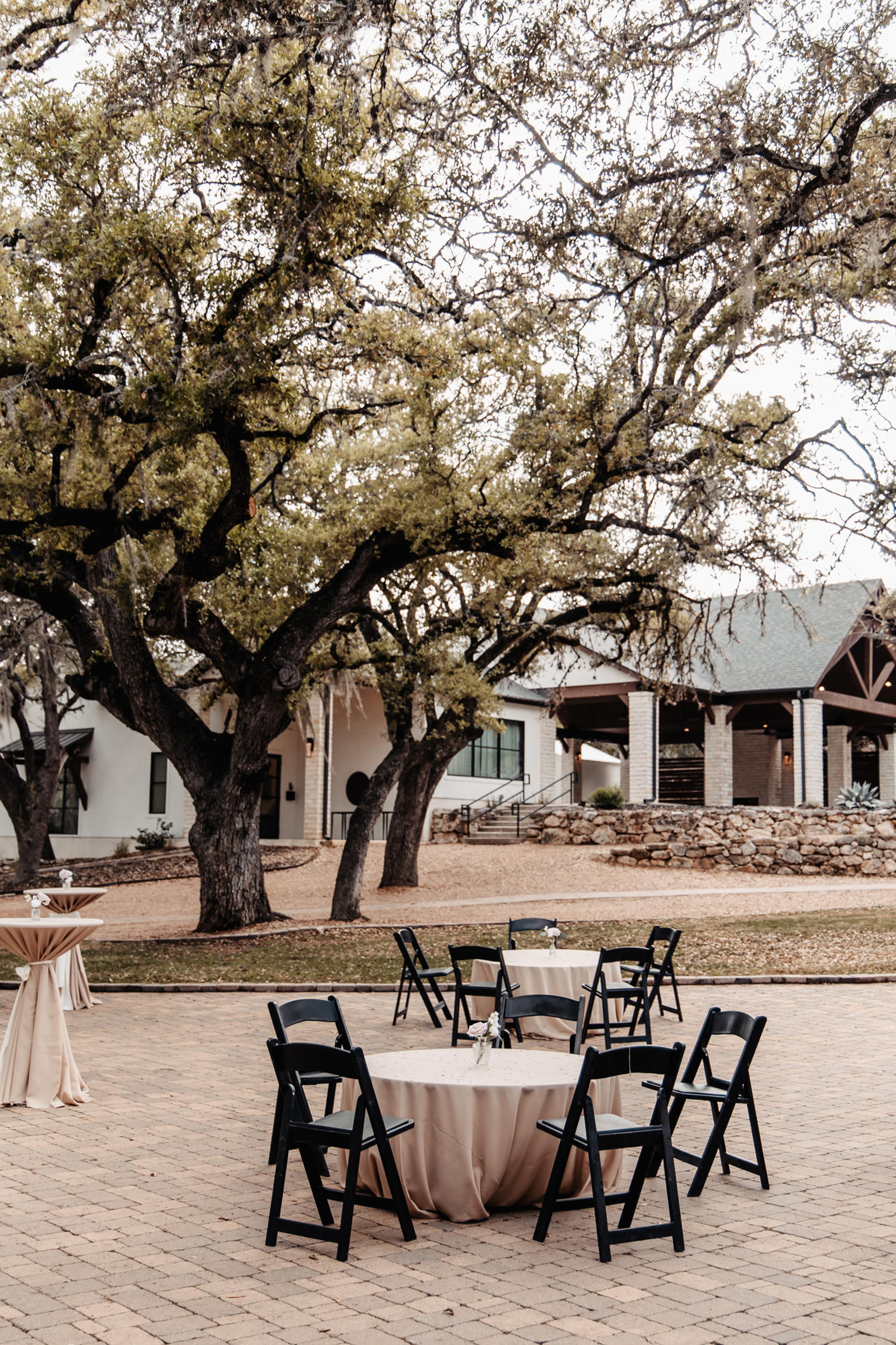 Shaded Patio, an event space at Hayes Hollow Hidden Falls