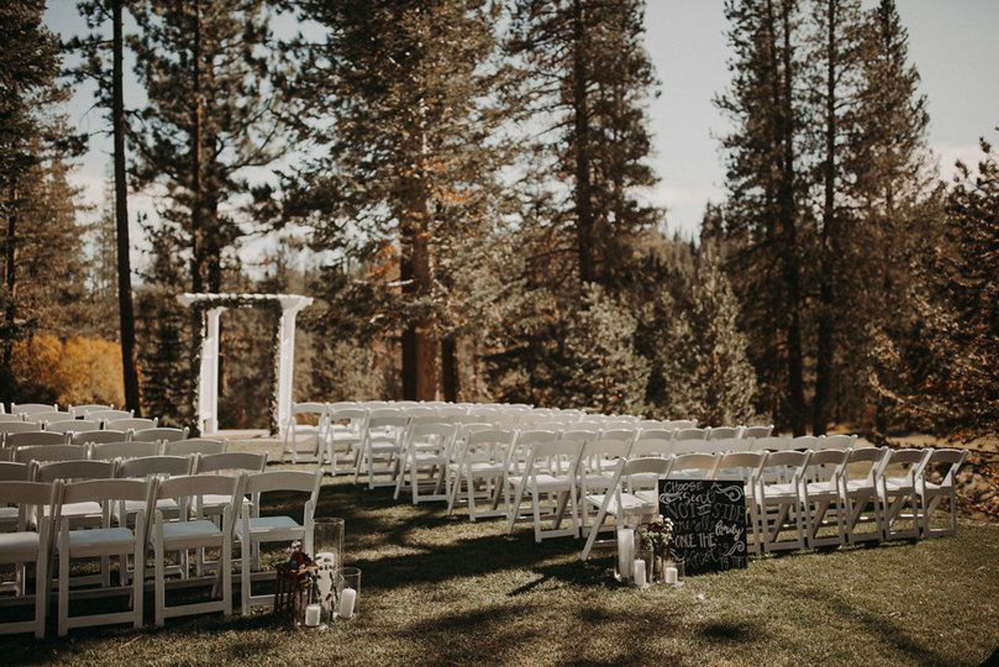 Outdoor Ceremony, an event space at The Lodge at Tahoe Donner