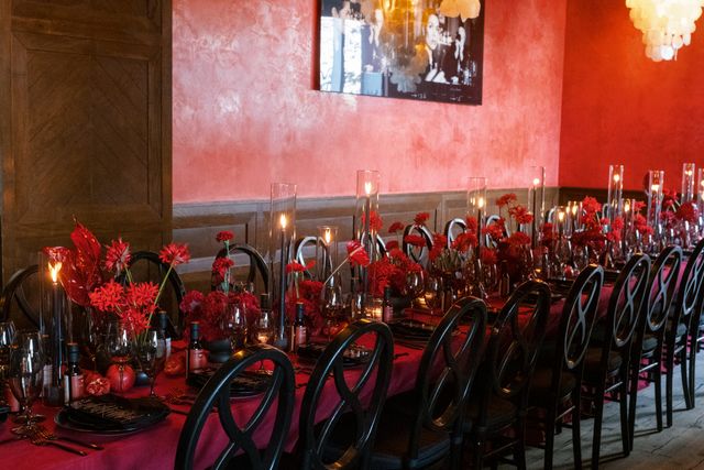 Featured photo from Celebrate This Welcome Party Styled to Paint the Night Red Through Rich Tablescapes and Ambient Glow at Lola 42