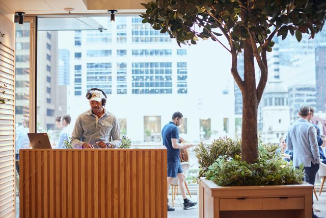 Featured photo from Witness This Chicago Corporate Event with Curated Lounge Vignettes and Interactive Game Installations