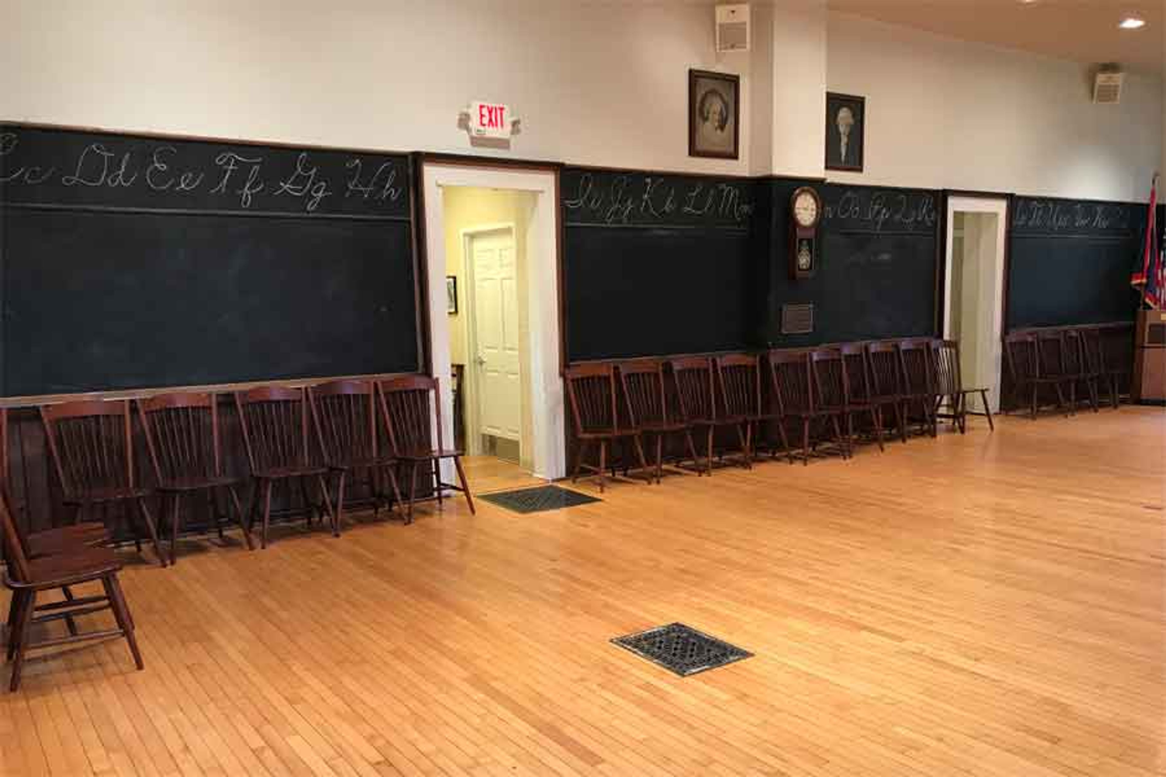 The Schoolhouse Interior, an event space at The Little Red Schoolhouse