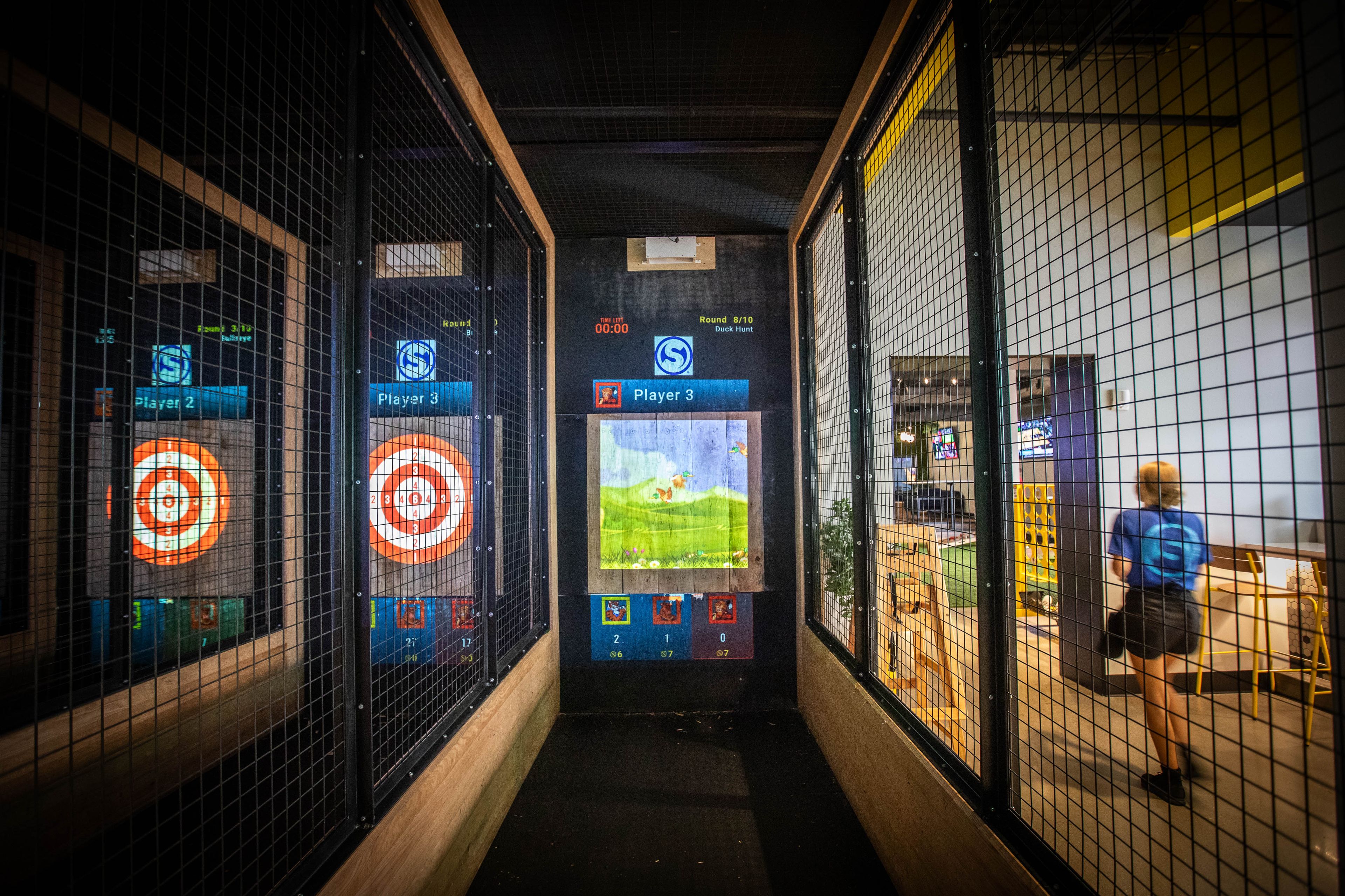 Axe Throwing, an event space at Smash Park La Vista