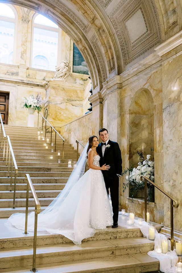 Featured photo from Classic Black Tie Boston Public Library Wedding