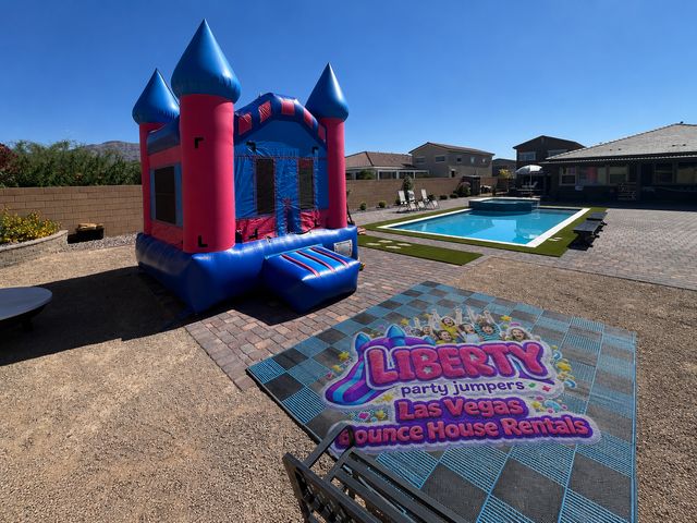 Featured photo from Pink Castle Bounce House Rental Setup | Las Vegas NV