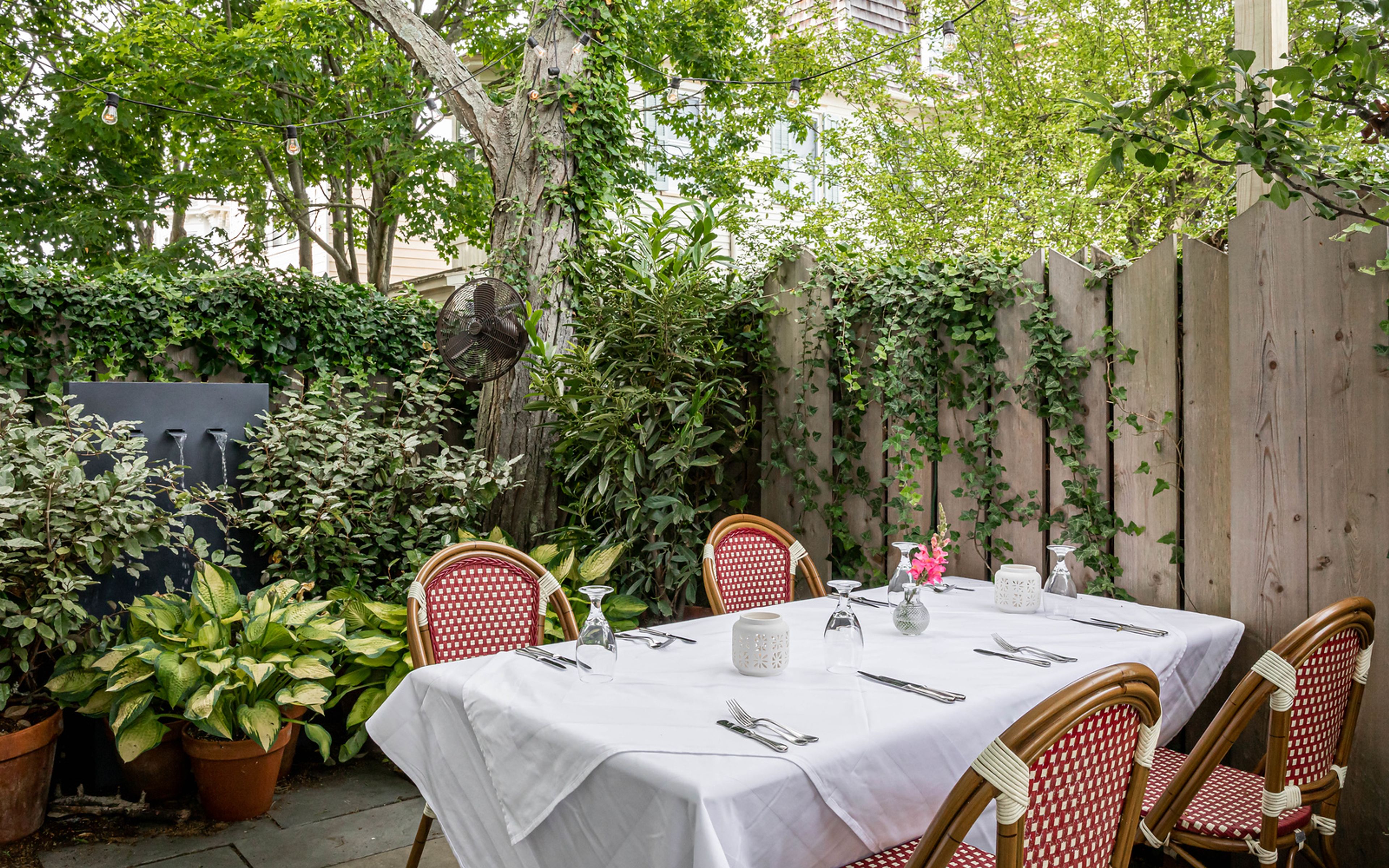The Garden, an event space at The Virginia Hotel