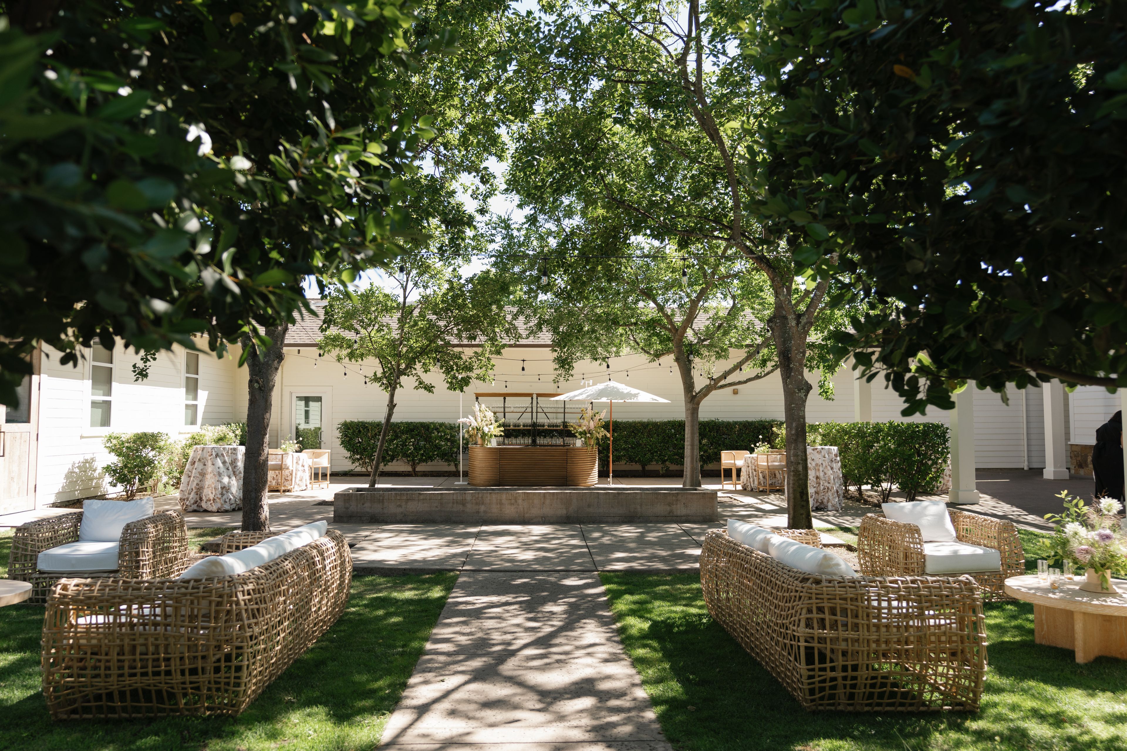 Solstice Terrace & Courtyard, an event space at Solage, Auberge Collection