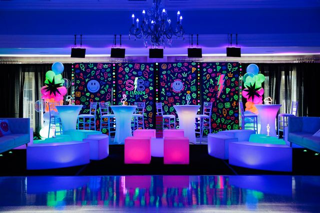 Featured photo from This Glow-in-the-Dark Bat Mitzvah Was a Neon Dream