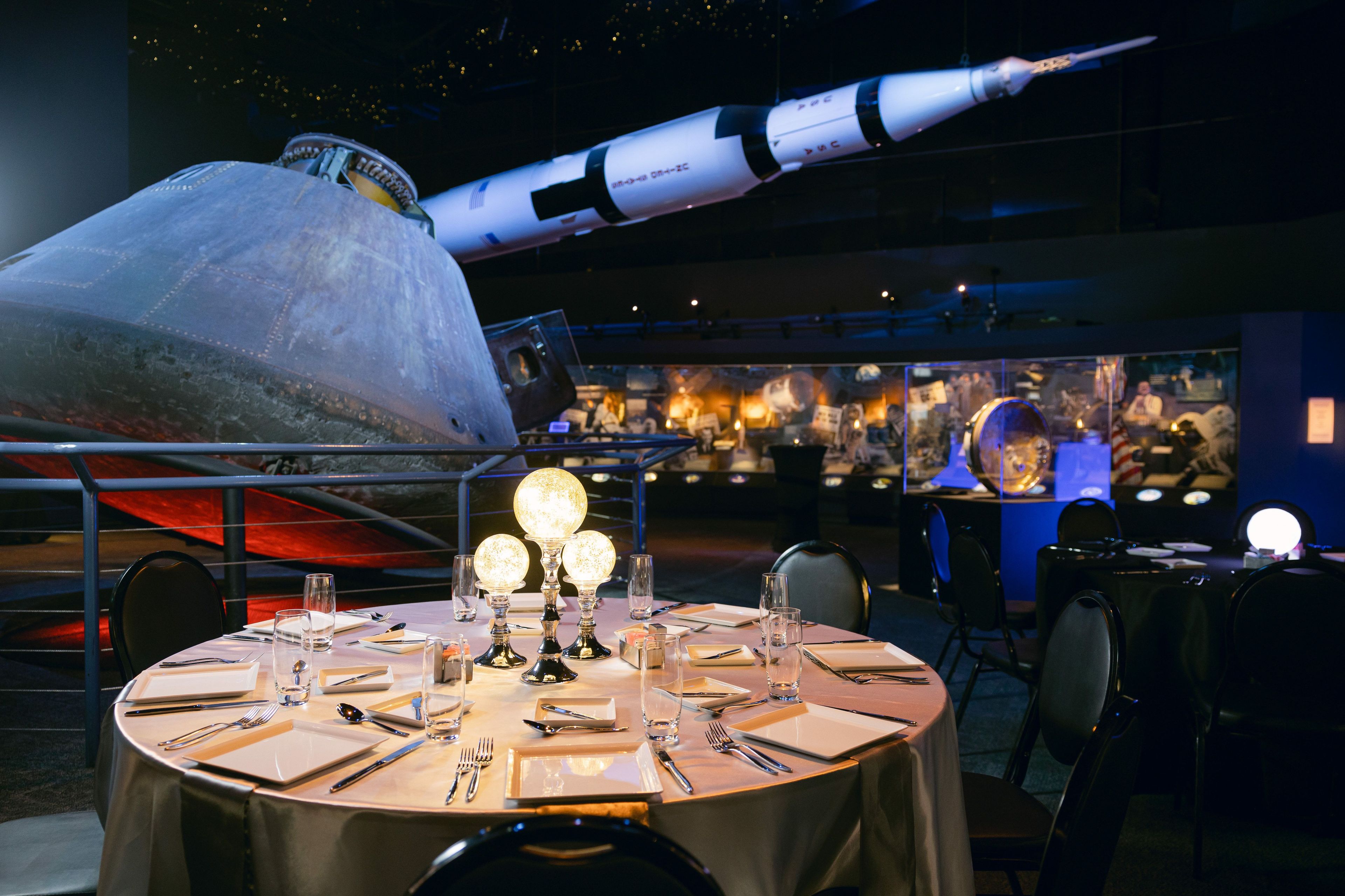 Starship Gallery, an event space at Space Center Houston