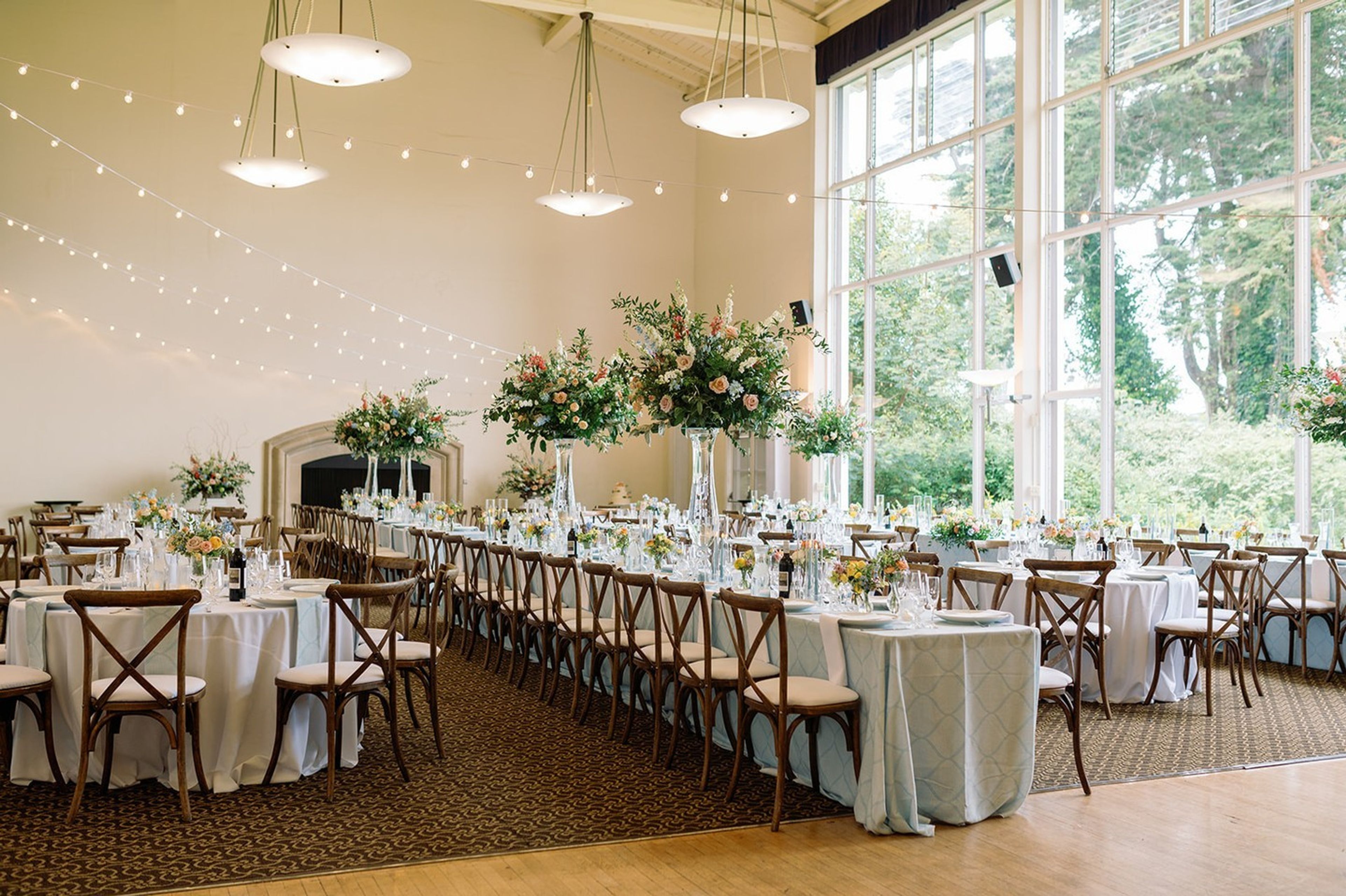 Ventana Ballroom, an event space at Golden Gate Club at the Presidio