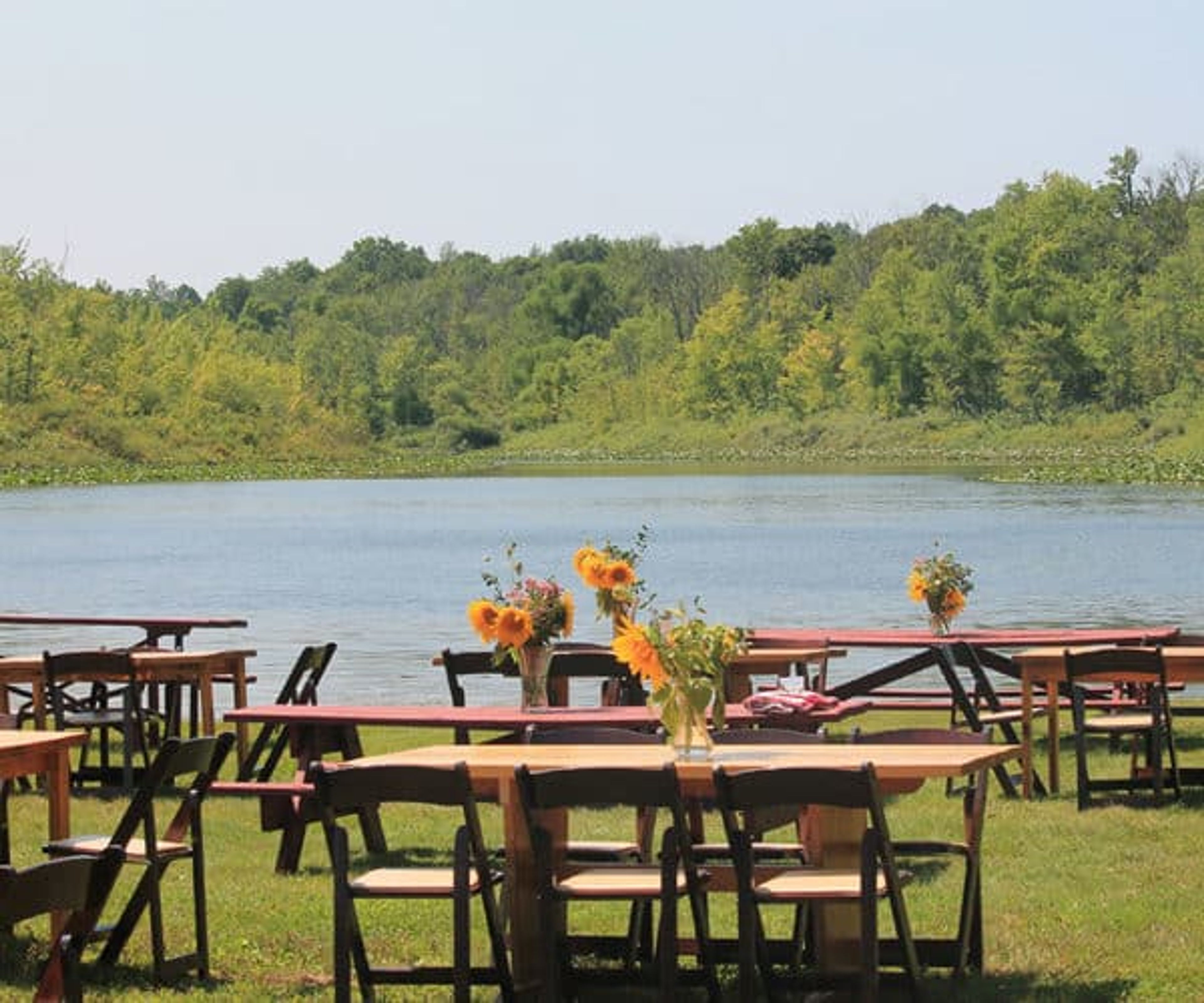 Rustic Event Hall and Lawn Front, an event space at Cedar Lodge