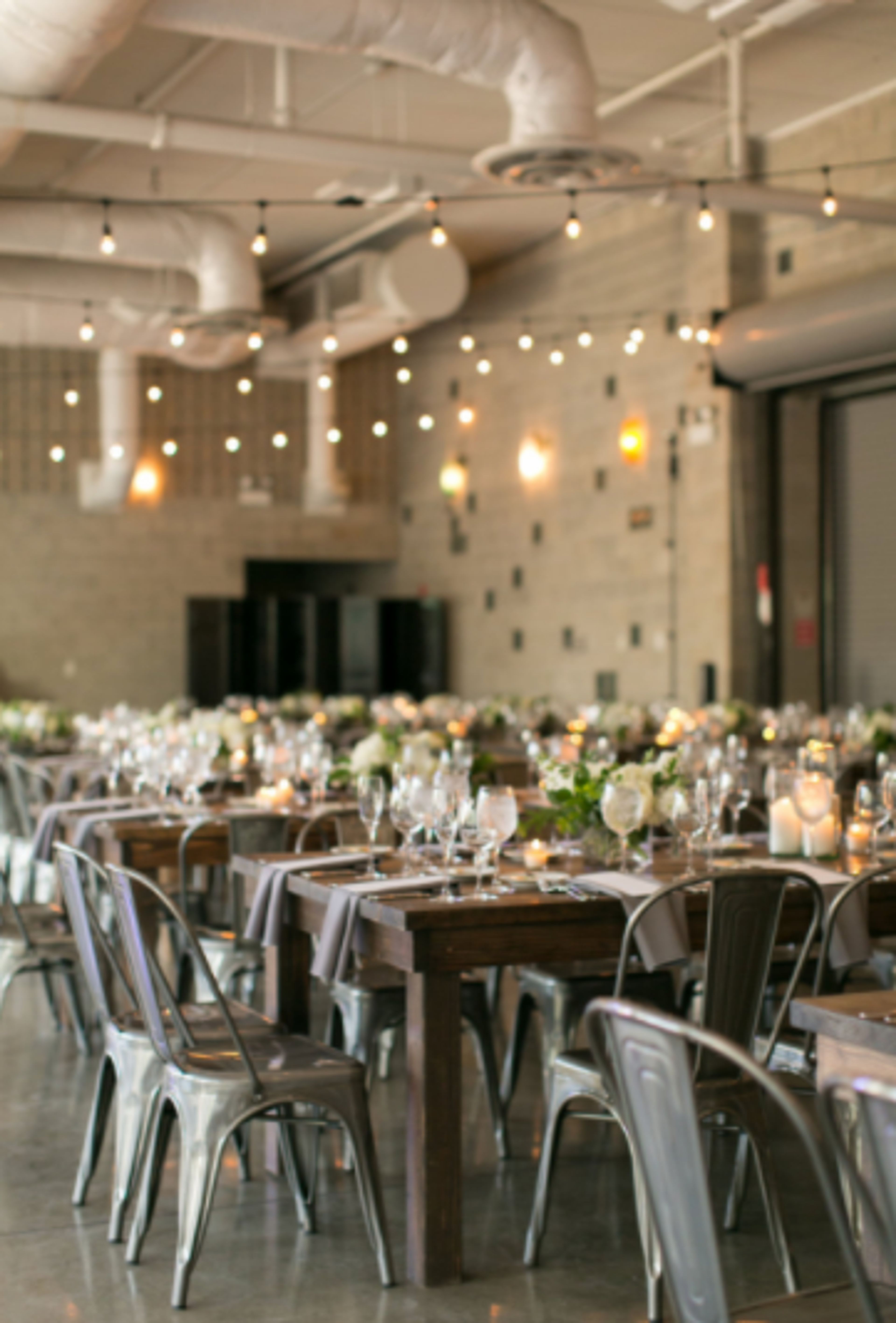 Inside Event Space, an event space at Ignite Glass Studios