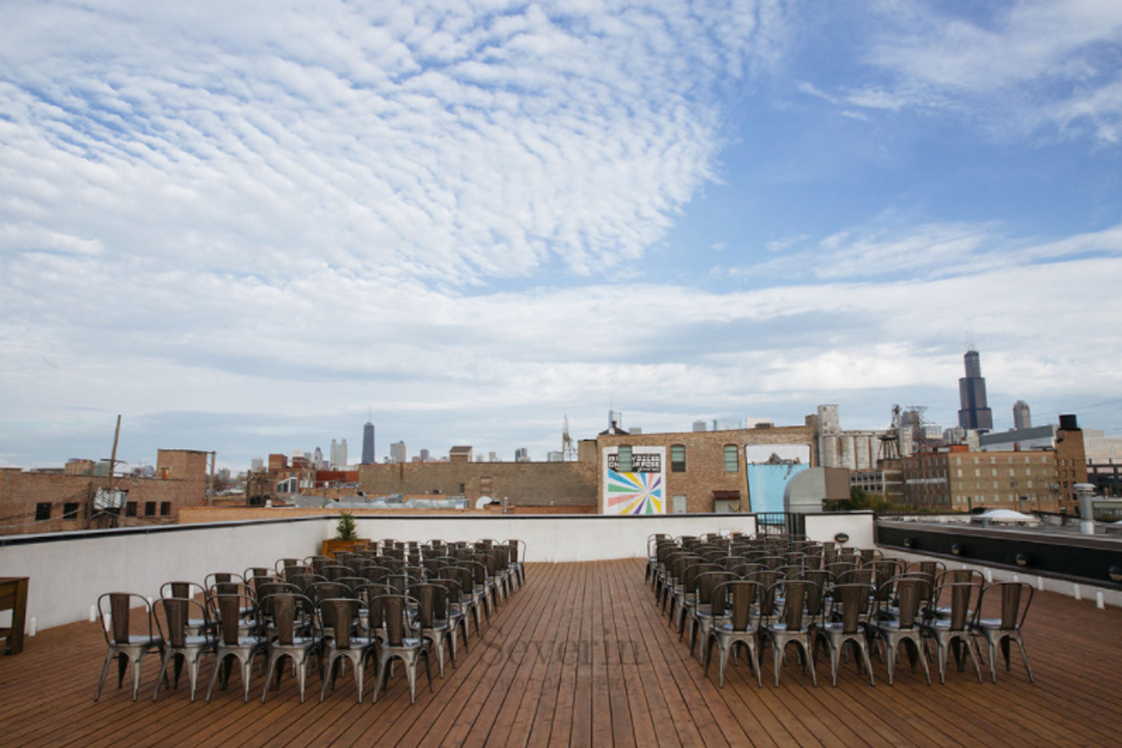 Rooftop Deck, an event space at Ignite Glass Studios