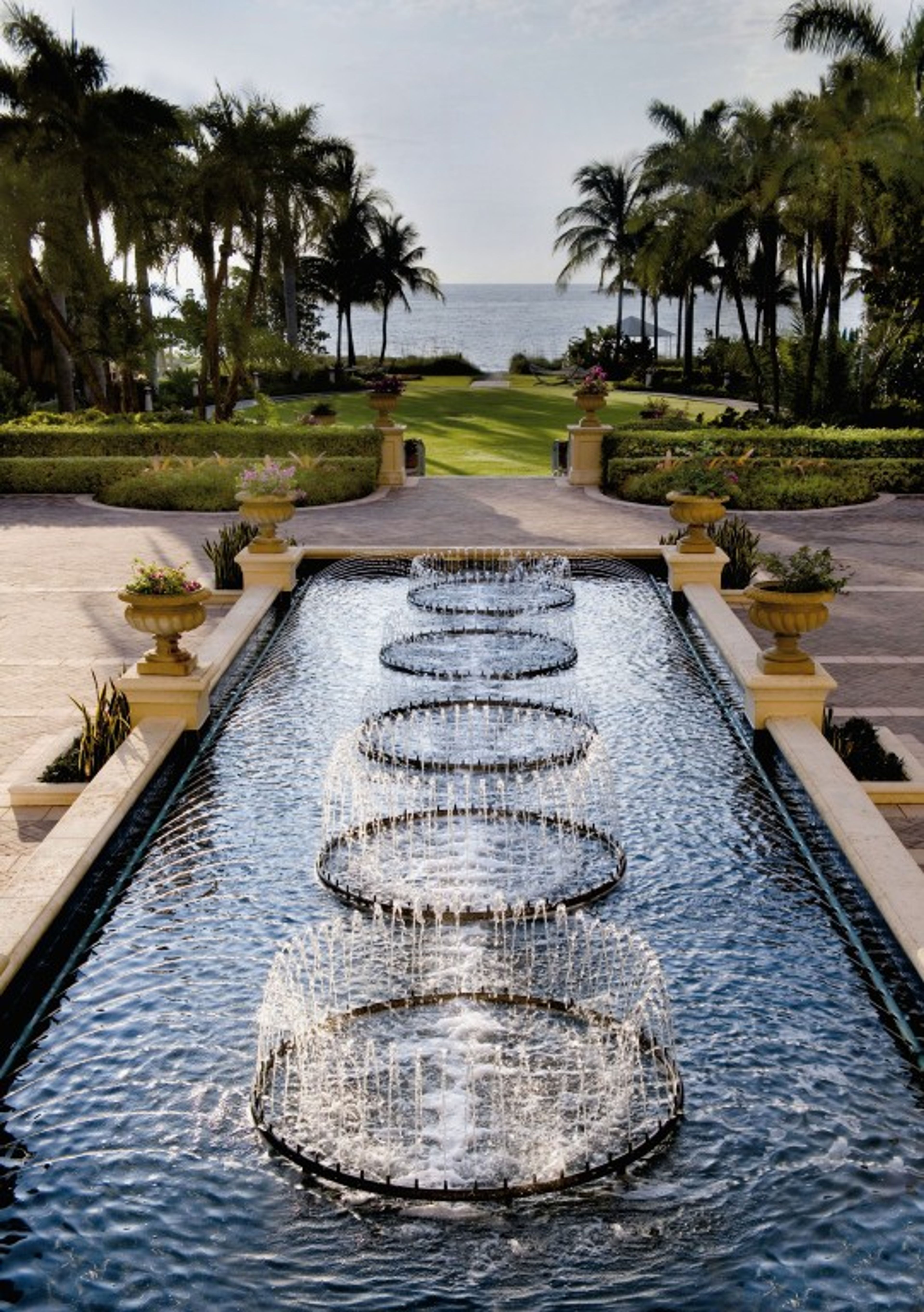 Fountain Courtyard, an event space at The Ritz-Carlton Key Biscayne, Miami
