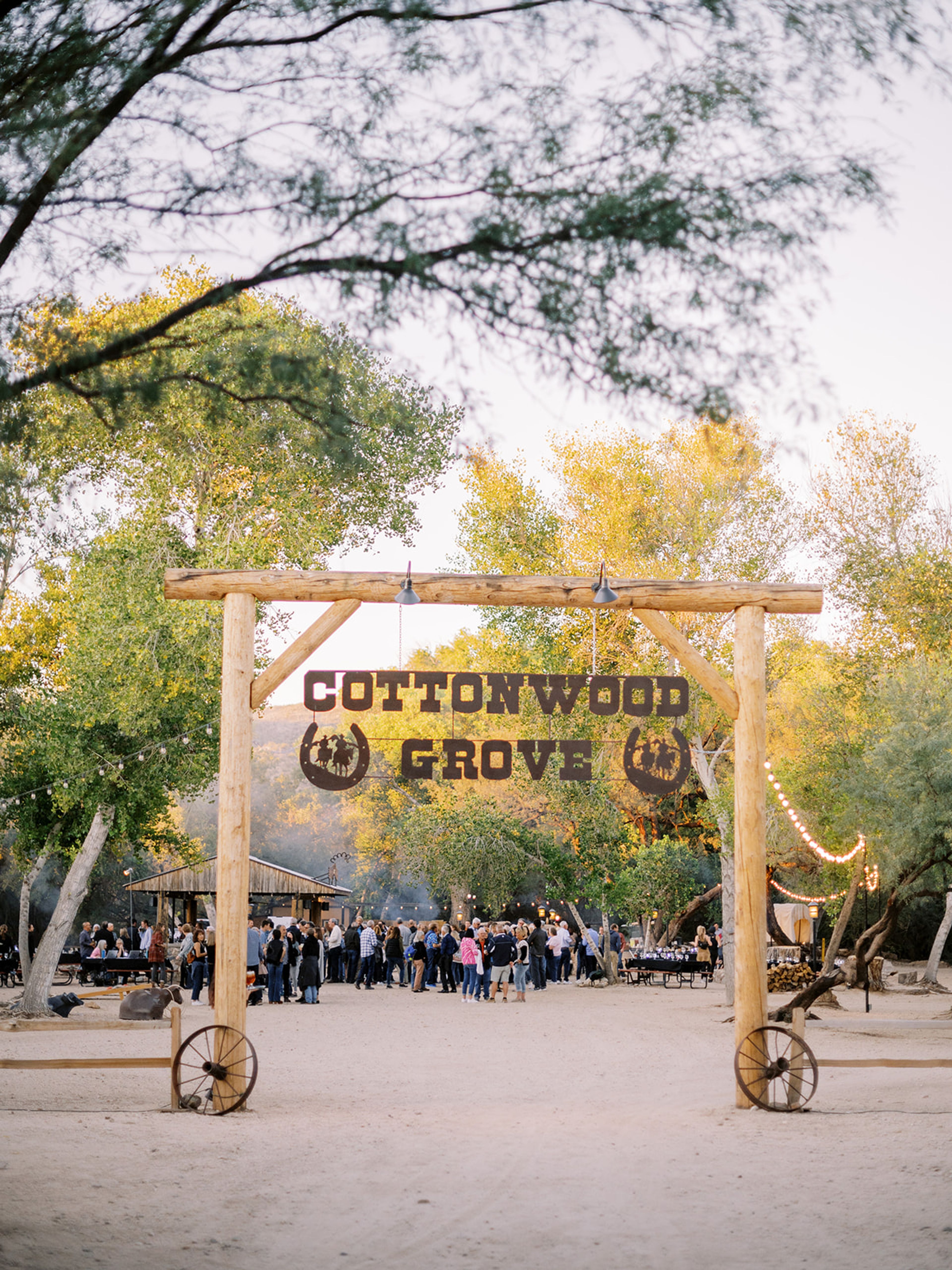The Cottonwood Grove, an event space at Tanque Verde Ranch