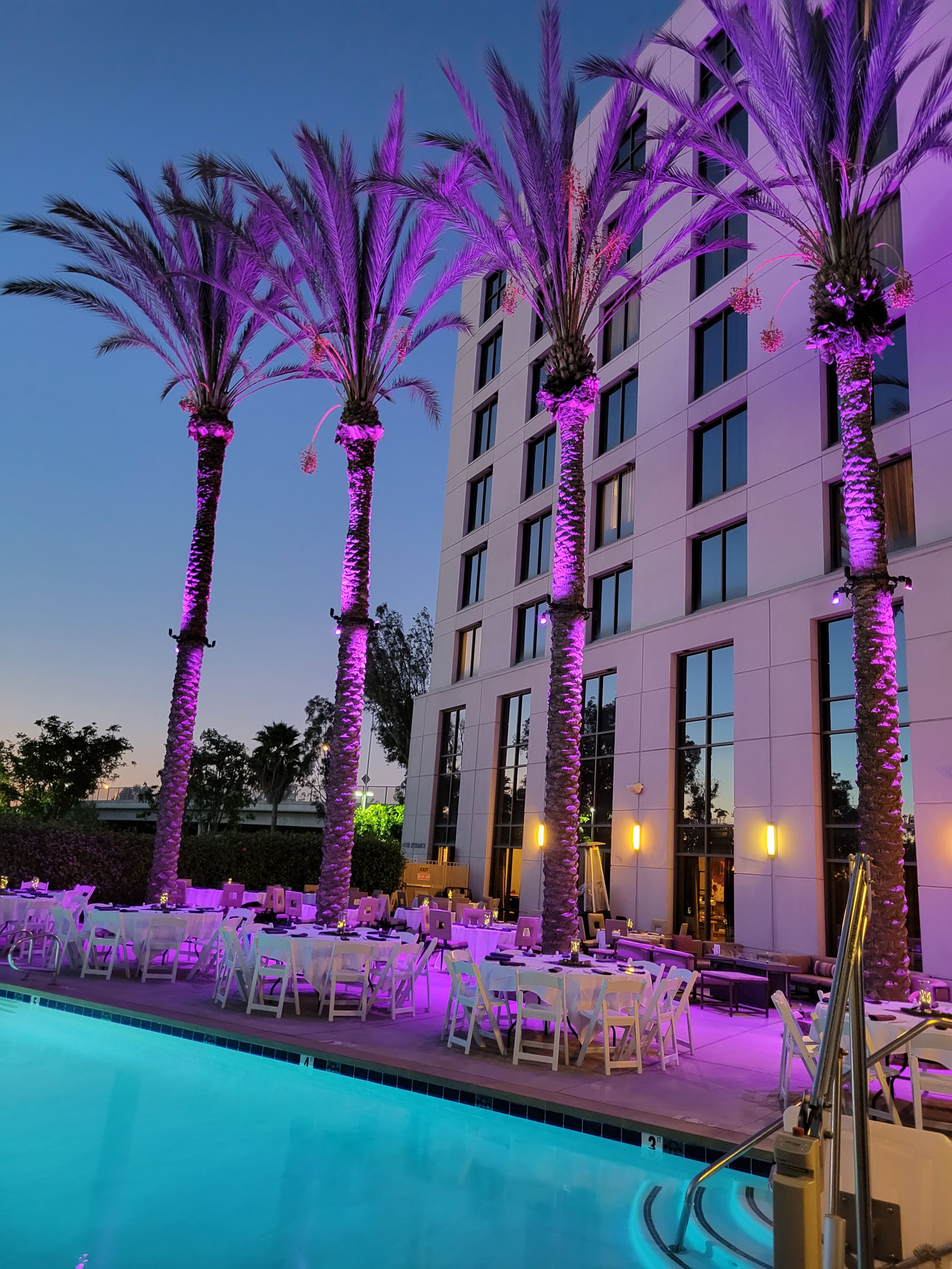 Poolside Patio, an event space at DoubleTree By Hilton Irvine Spectrum