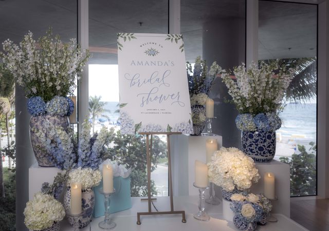 Featured photo from Experience the Timeless Elegance of This Blue and White Bridal Shower at The Fours Seasons Fort Lauderdale